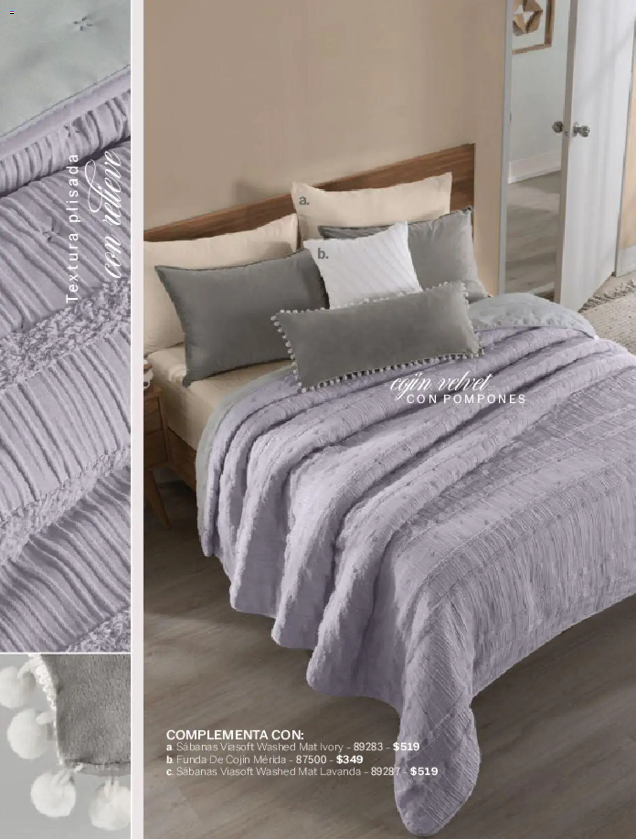 Nuevas ofertas de Vianney válidas en toda la República Mexicana desde el 07.03.2025. ¡Encuentra las mejores ofertas en Vianney catálogo Primavera! | Página: 6 | Productos: Funda, Sabanas