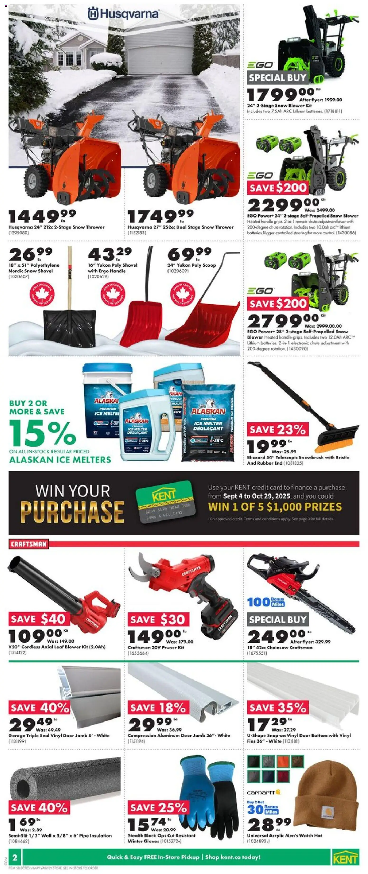 Kent flyer valid from 23.10.2025 | Page: 4 | Products: Hat, Gloves, Watch
