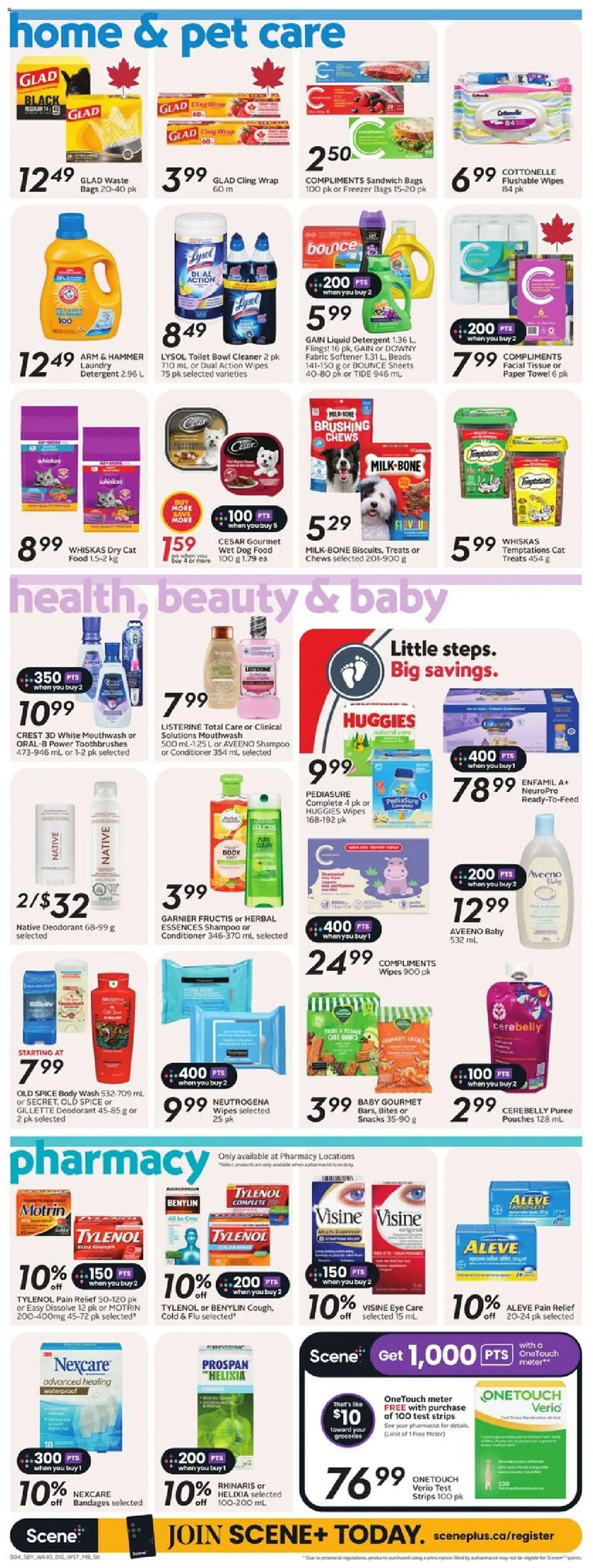 Safeway flyer valid from 19.02.2026 | Page: 12 | Products: Freezer, Shampoo, Conditioner, Body wash