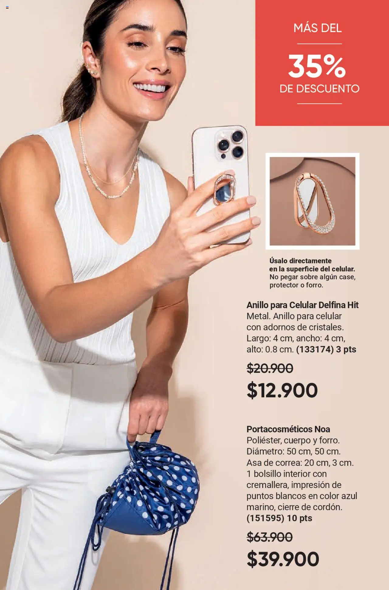 Avon revista - valida desde el 12.09.2025 | Página: 45 | Productos: Portacosmeticos, Anillo, Sobre