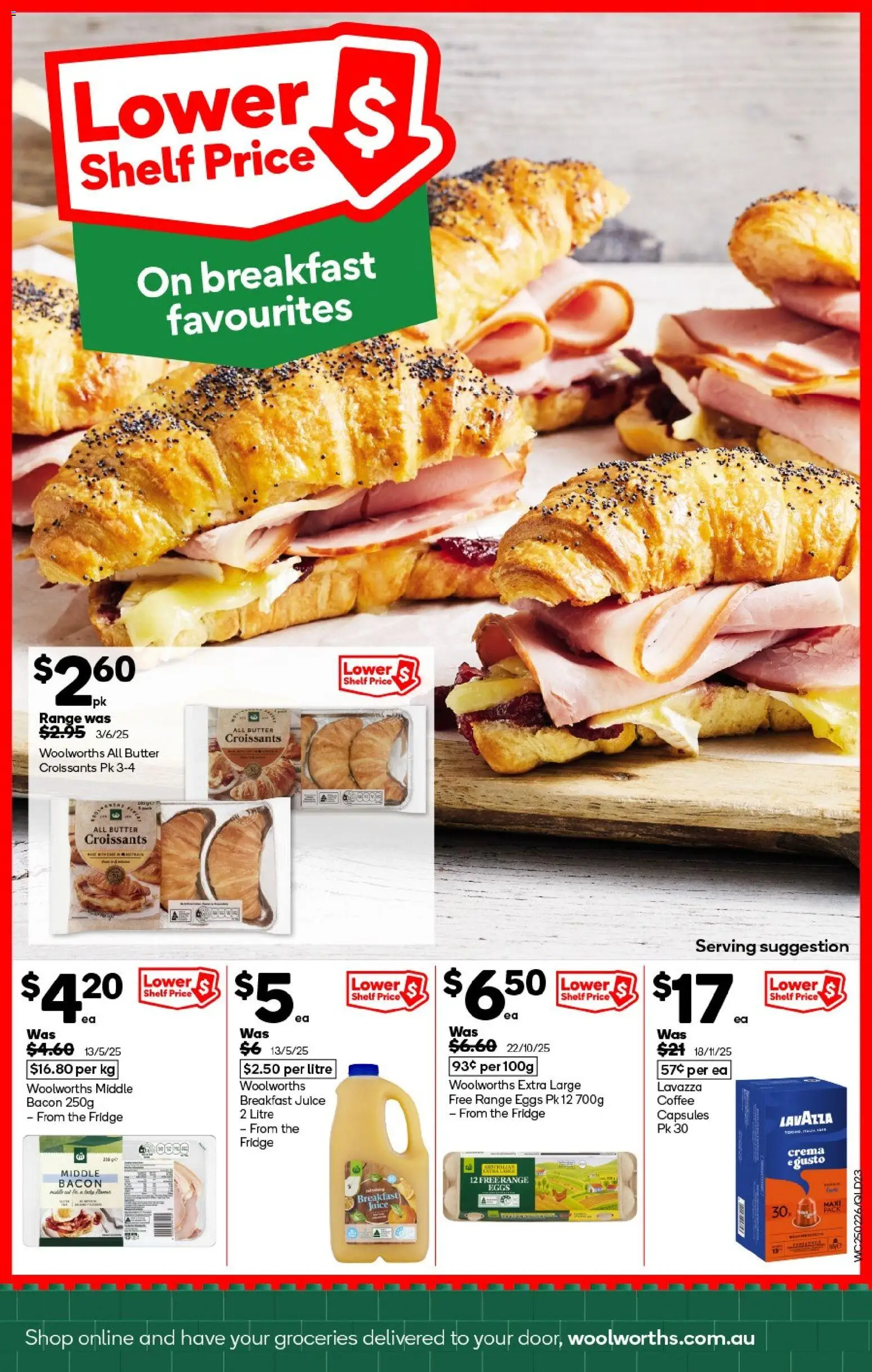 Woolworths catalogue - valid from 25.02.2026 | Page: 21 | Products: Shelf, Bacon, Butter, Coffee