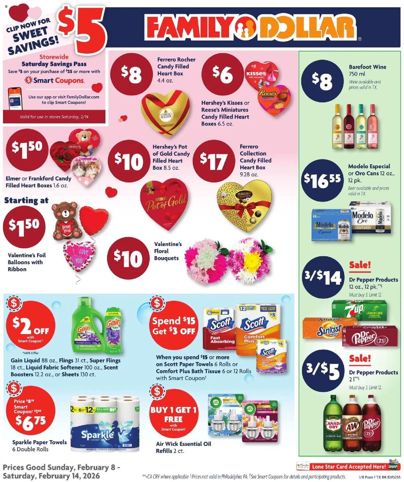 Family Dollar Current Ad - TX - valid from 08.02.2026 | Page: 1