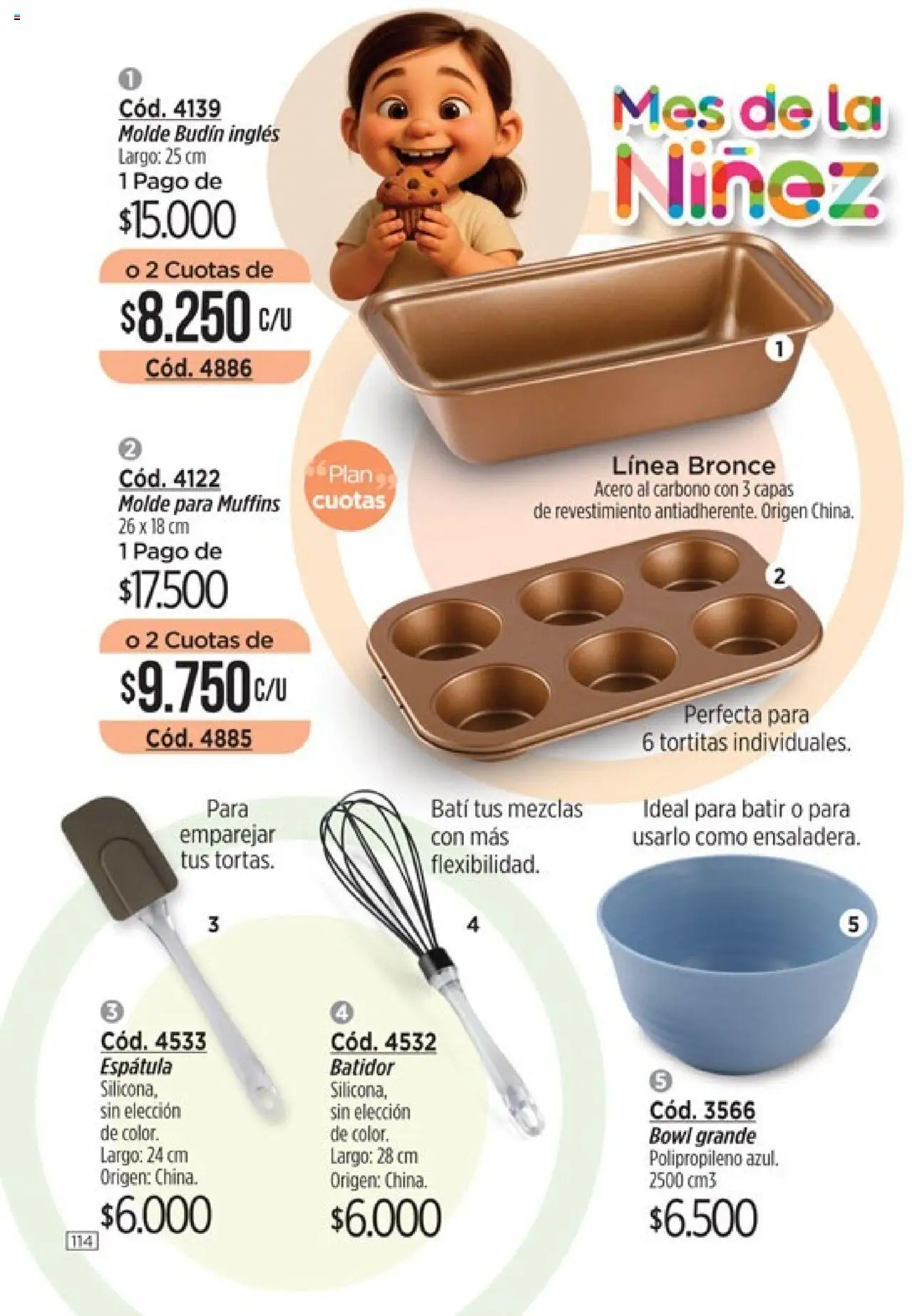 Catálogo Amodil Campaña 11 │ válido desde el 13.06.2025 | Página: 114 | Productos: Bowl, Budín, Espatula, Batidor
