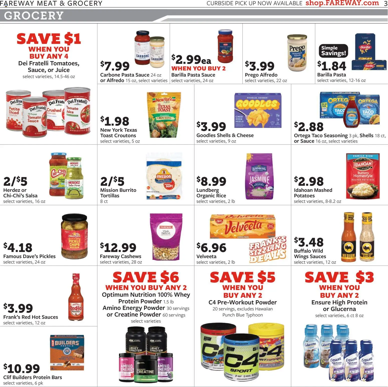 Fareway Weekly Ad - valid from 29.12.2025 | Page: 3 | Products: Creatine, Cheese, Juice, Tomatoes