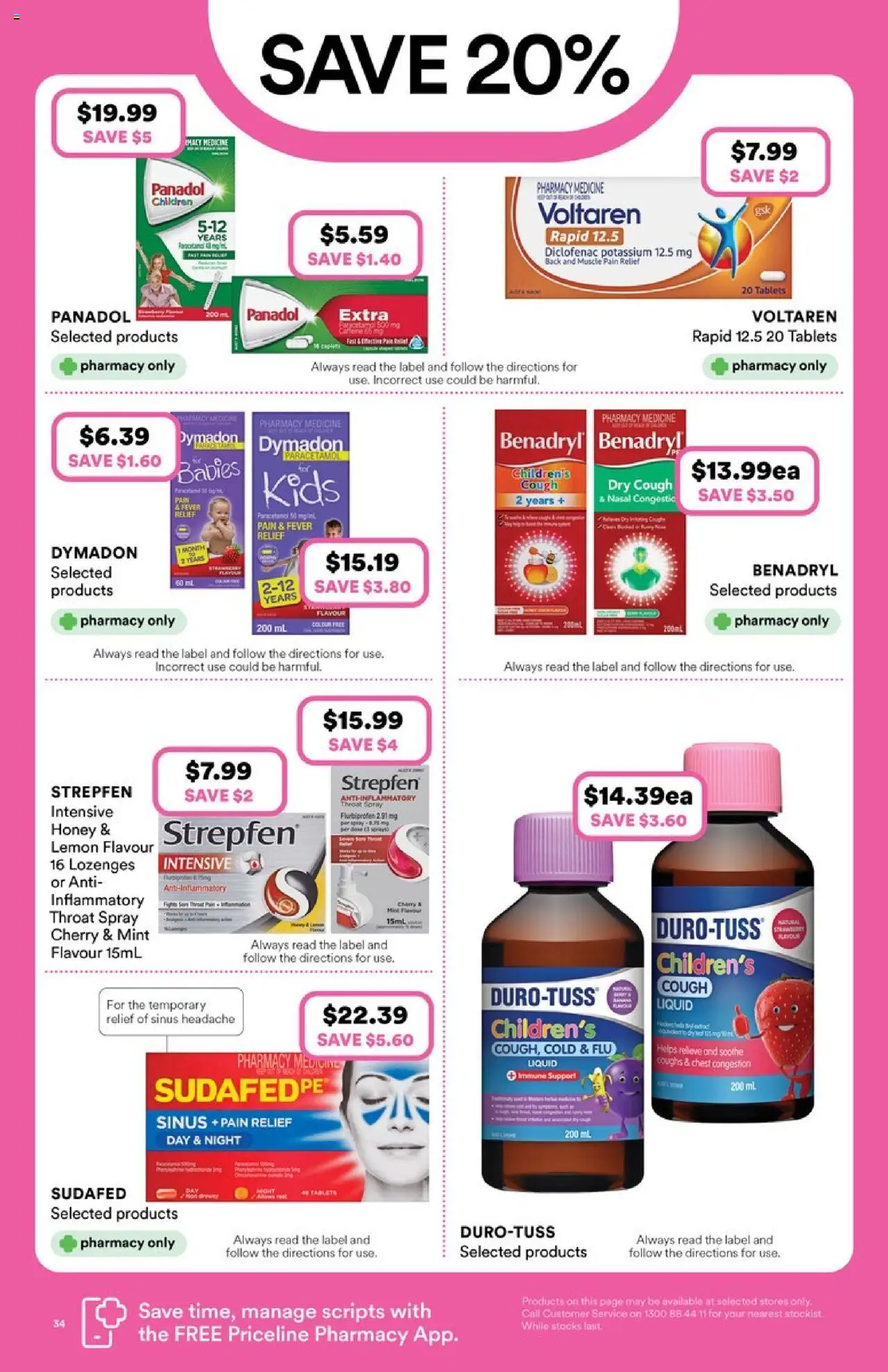 Priceline Pharmacy catalogue - valid from 02.07.2025 | Page: 34 | Products: Honey, Lemon, Sinus, Tablets