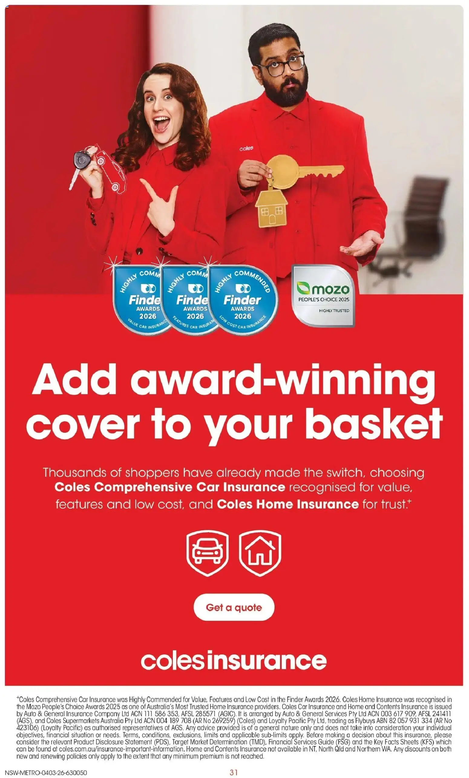 Coles catalogue - valid from 04.03.2026 | Page: 31 | Products: Basket