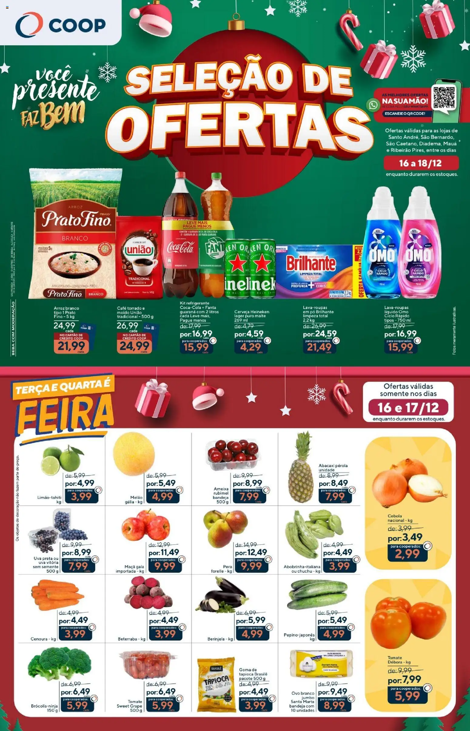 Coop Folheto - válido de 16.12.2025 | Página: 1 | Produtos: Beterraba, Cerveja, Arroz, Heineken