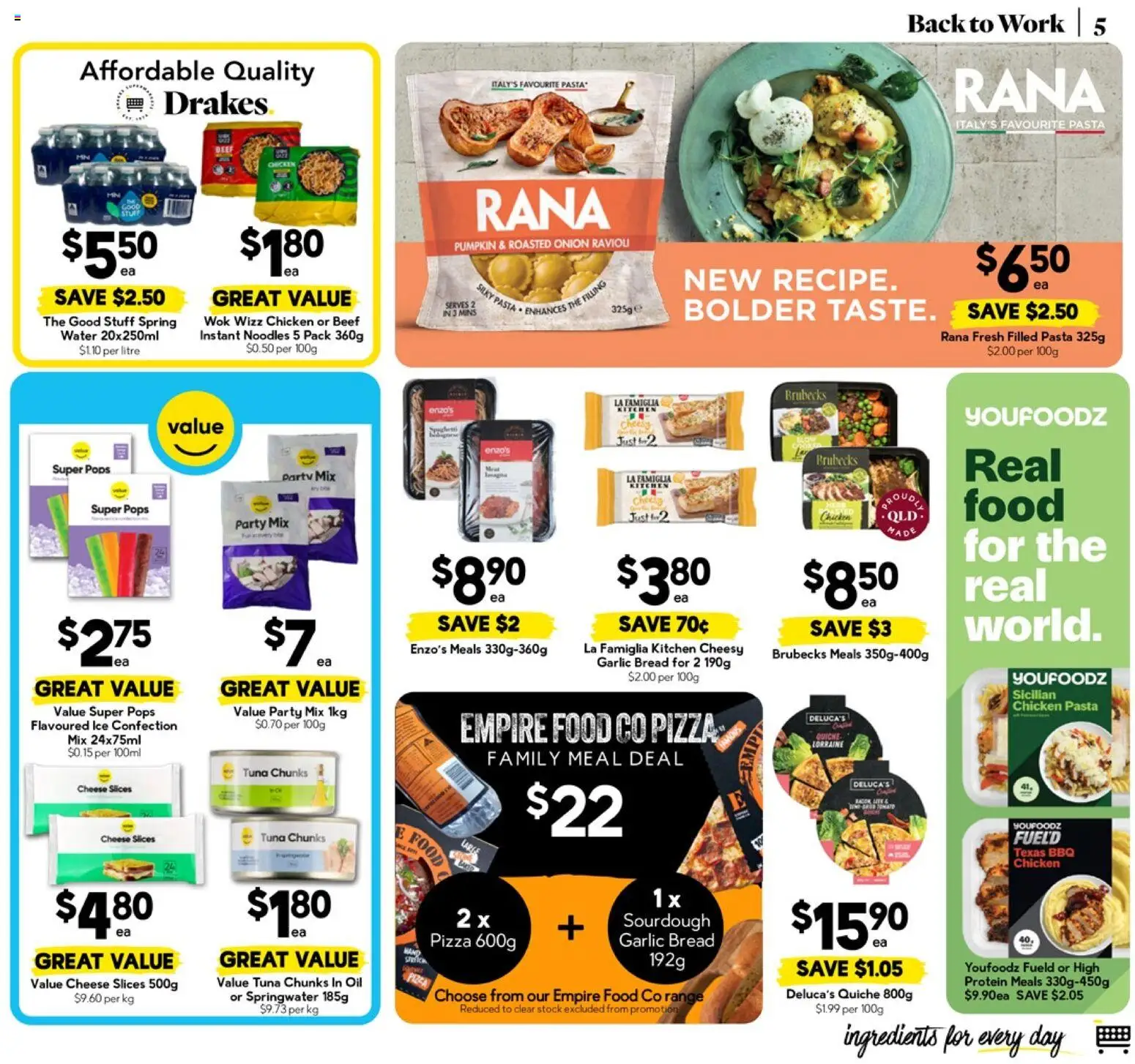 Drakes catalogue - valid from 28.01.2026 | Page: 5 | Products: Bread, Beef, Water, Pumpkin