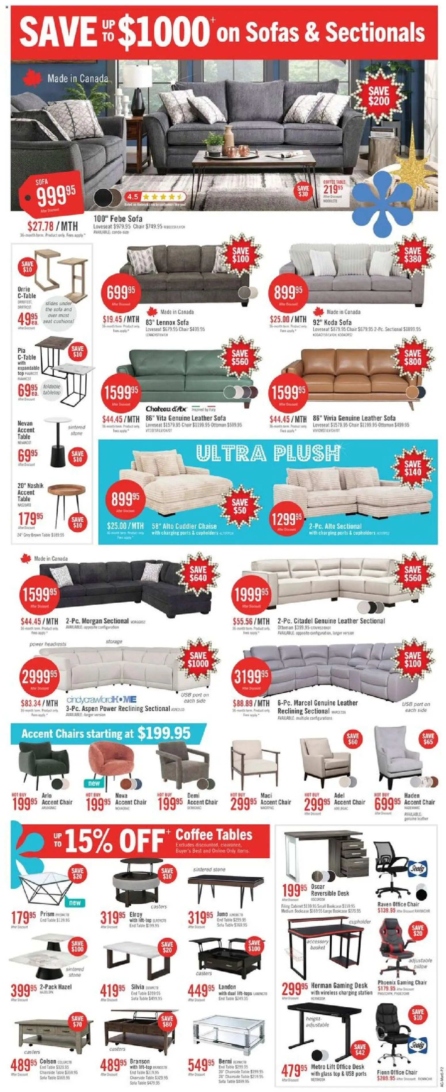 The Brick flyer valid from 06.03.2026 | Page: 5 | Products: Pillow, Coffee table, Table, Coffee