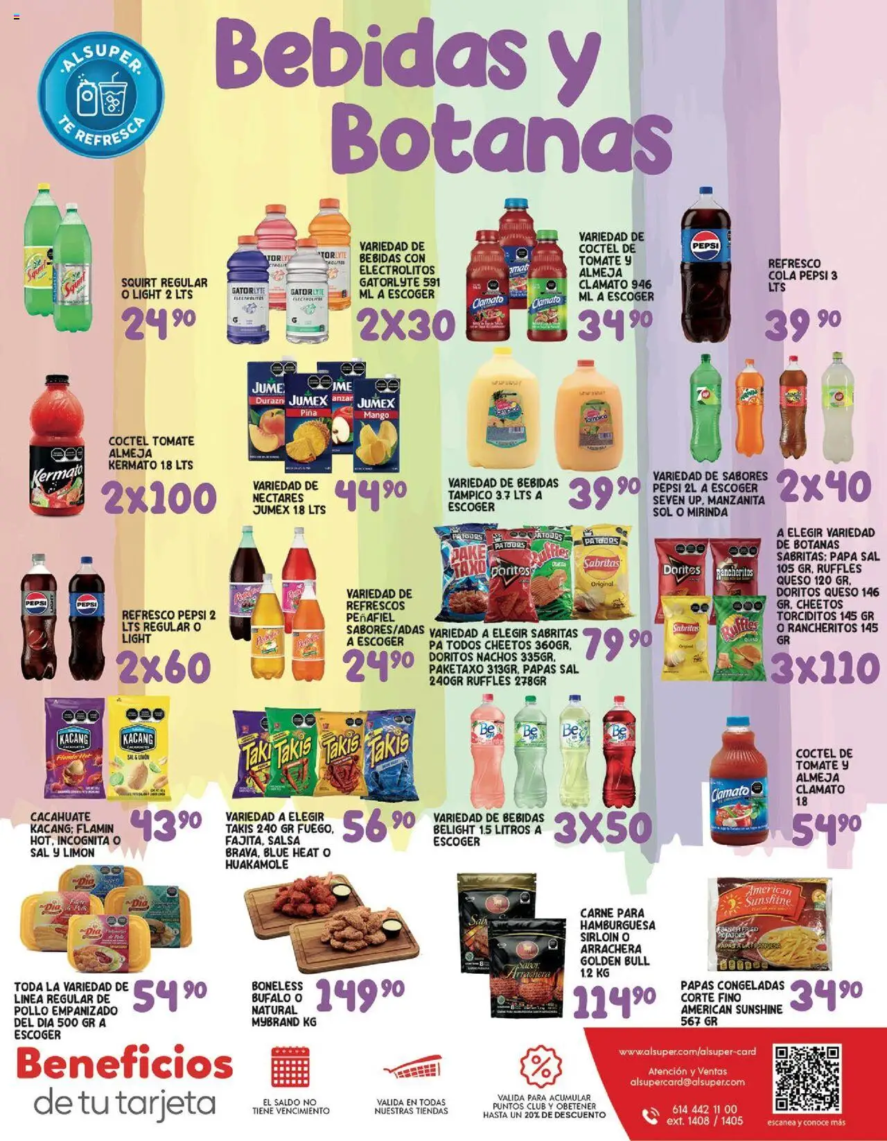 Nuevas ofertas de Alsuper válidas en toda la República Mexicana desde el 08.08.2025. ¡Encuentra las mejores ofertas en Alsuper - Folleto! | Página: 7 | Productos: Pollo, Papa, Queso, Té