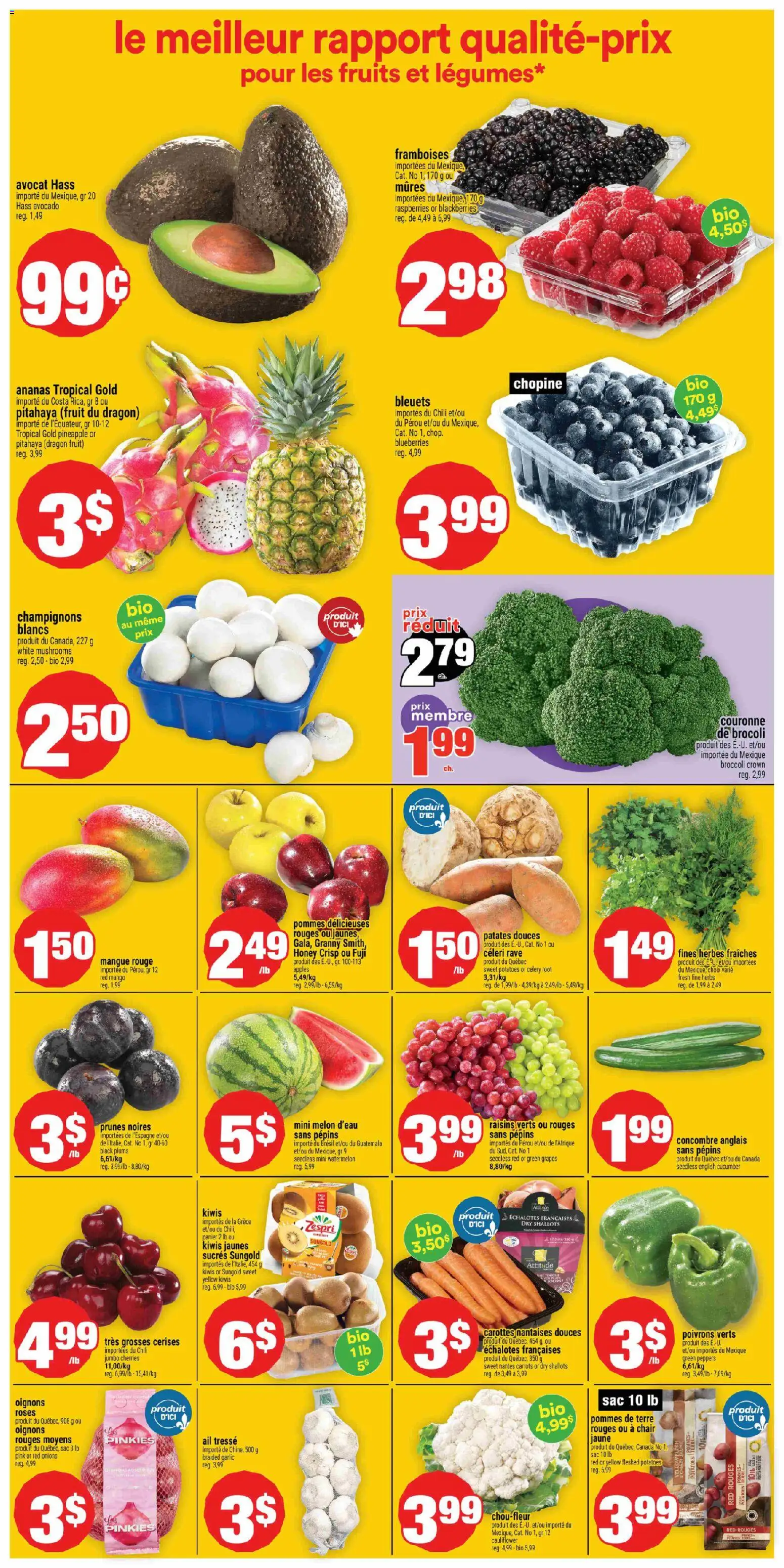 Super C flyer valid from 08.01.2026 | Page: 4 | Products: Pineapple, Potatoes, Chair, Apples