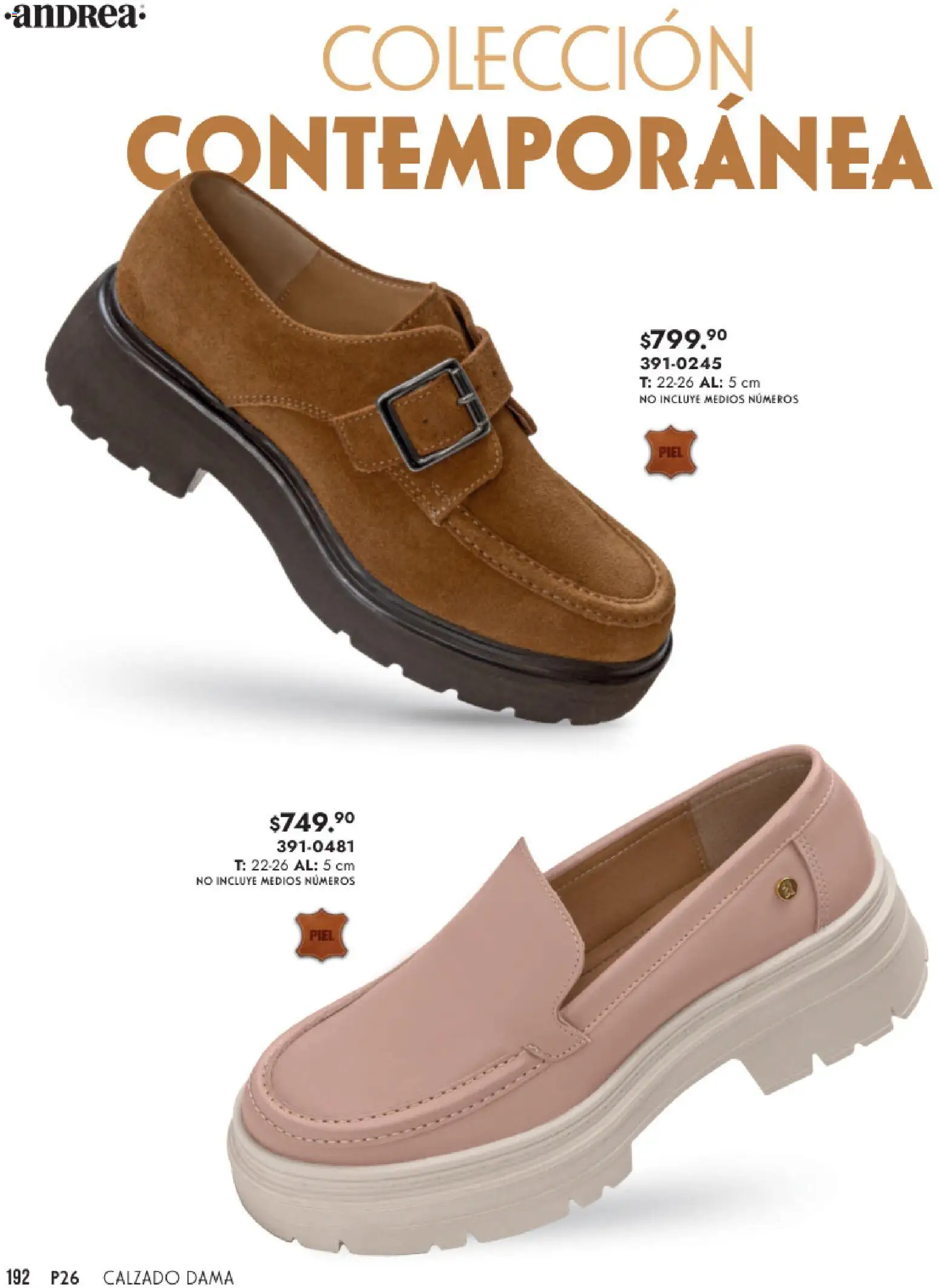 Nuevas ofertas de Andrea válidas en toda la República Mexicana desde el 25.01.2026. ¡Encuentra las mejores ofertas en Andrea catálogo Calzado Dama! | Página: 192