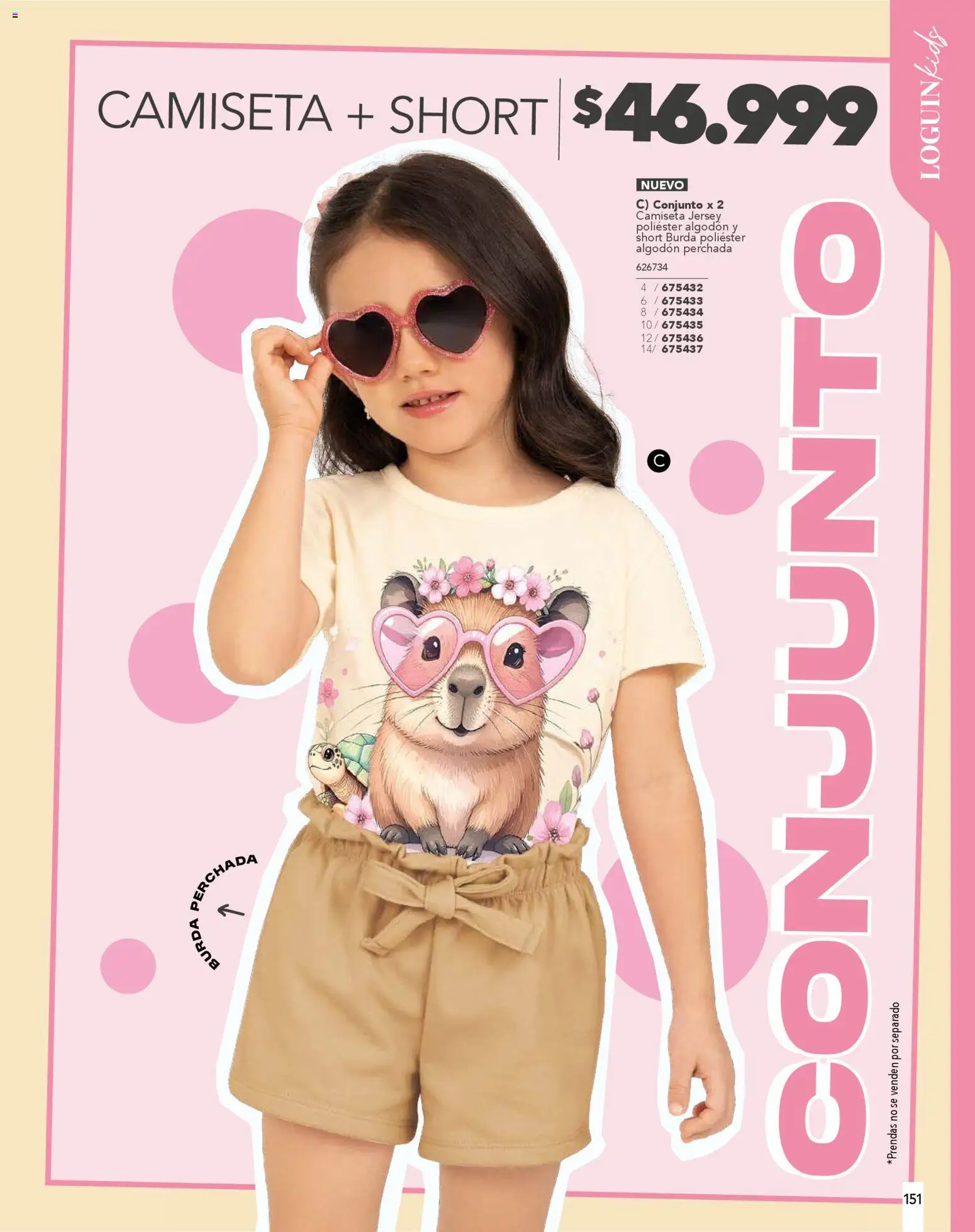 Carmel revista - valida desde el 29.10.2025 | Página: 151 | Productos: Algodón, Short, Camiseta, Conjunto