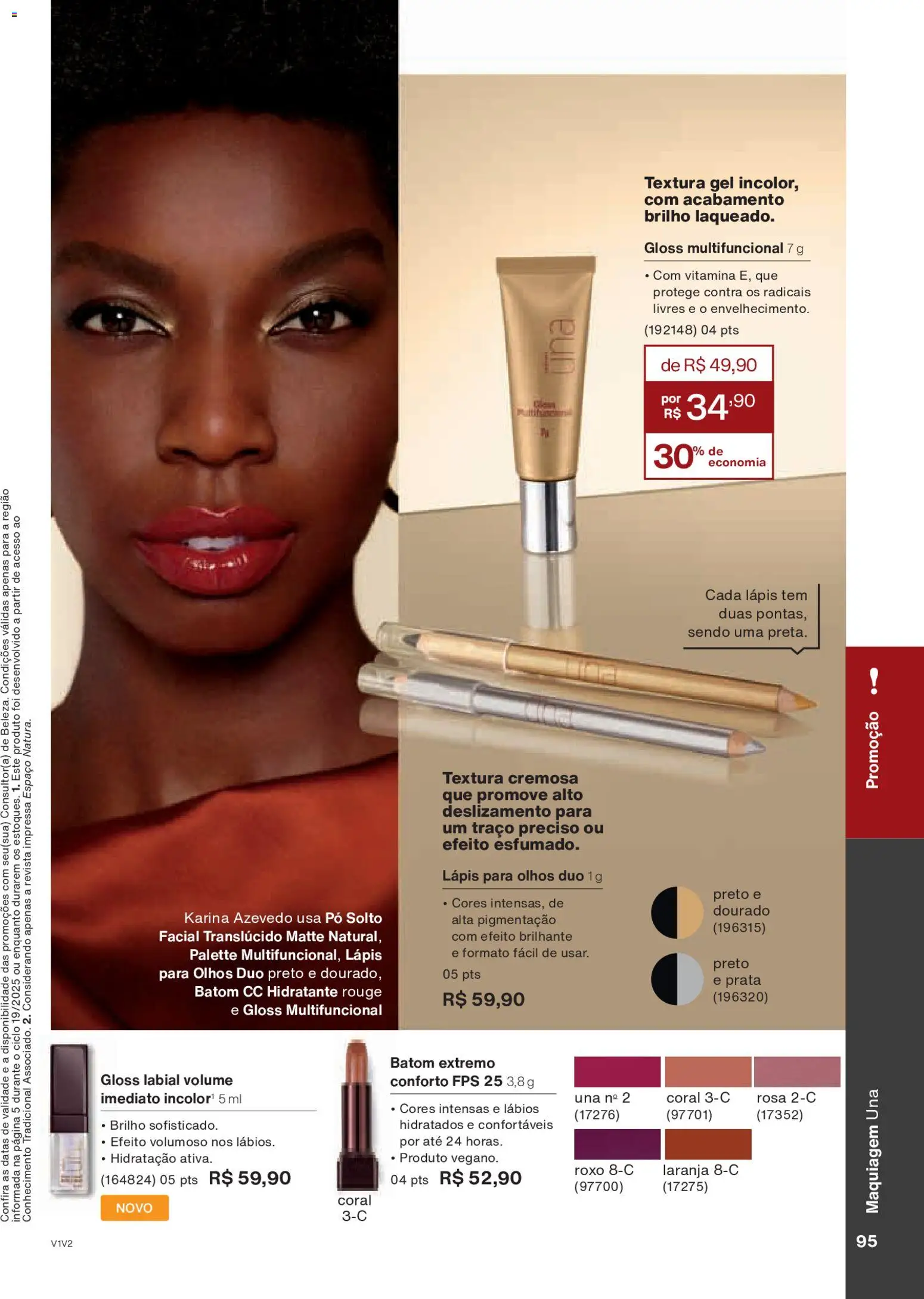 Natura Folheto - válido de 26.11.2025 | Página: 95 | Produtos: Pó, Batom, Multifuncional, Revista