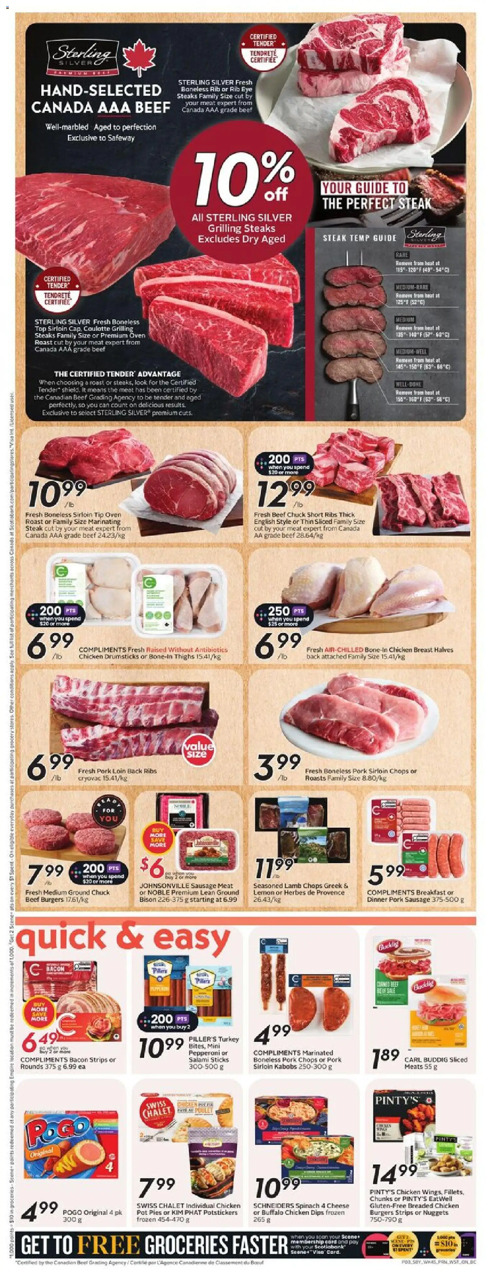 Safeway flyer valid from 05.03.2026 | Page: 6 | Products: Beef, Oven, Cheese, Chicken
