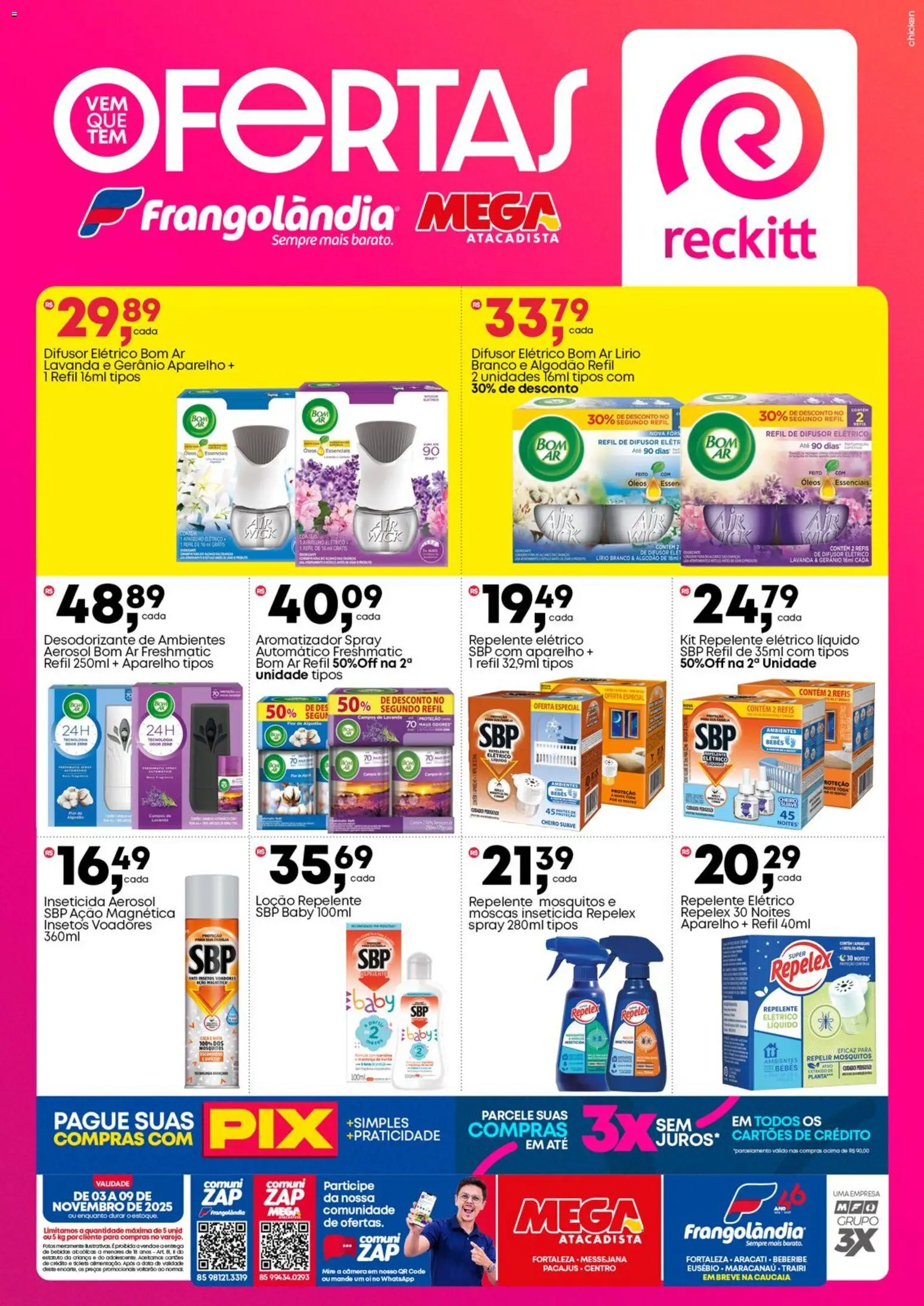 Frangolândia Folheto - válido de 03.11.2025 | Página: 2 | Produtos: Repelente, Algodão, Câmera, Inseticida