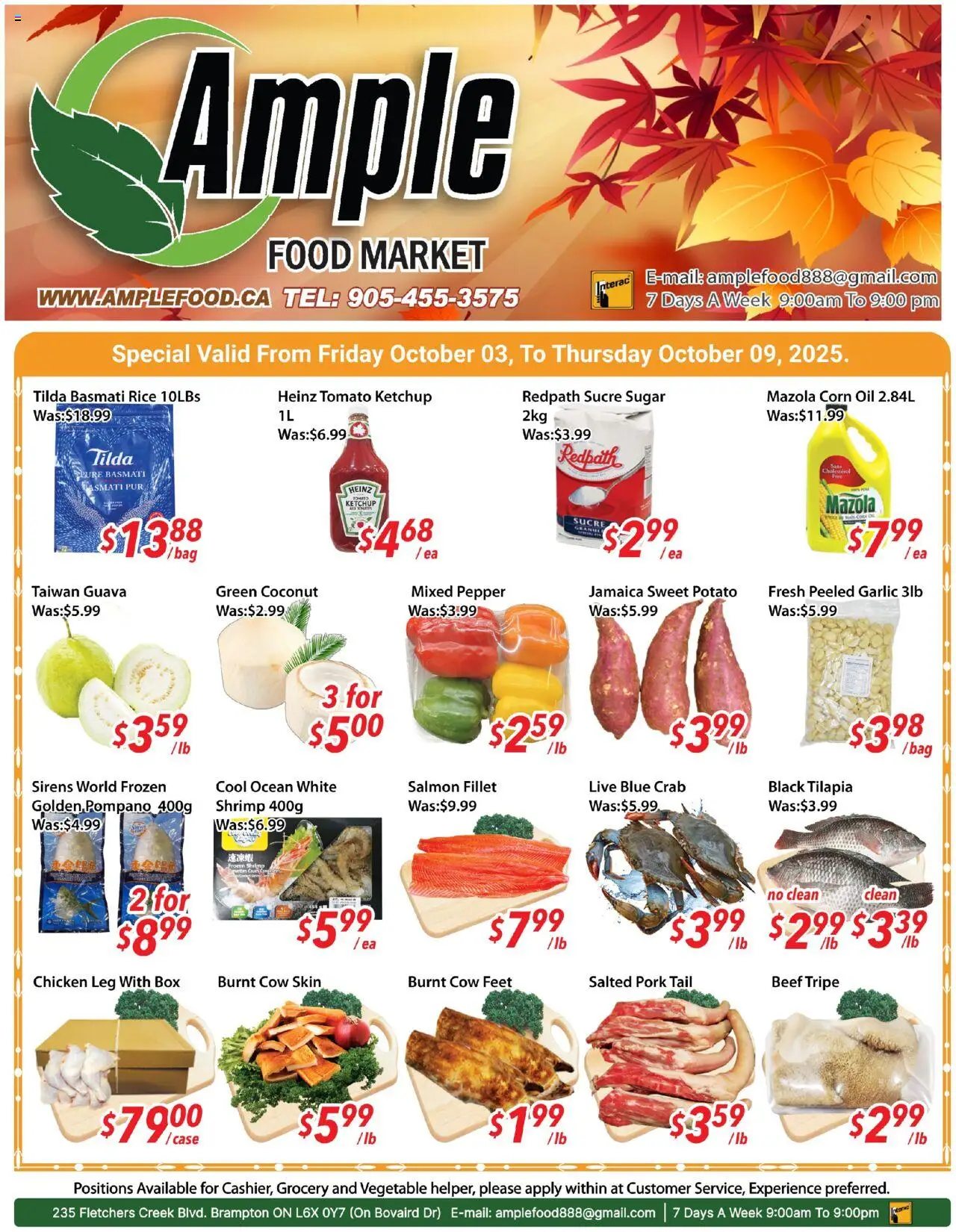 Ample Food Market flyer valid from 03.10.2025 | Page: 1