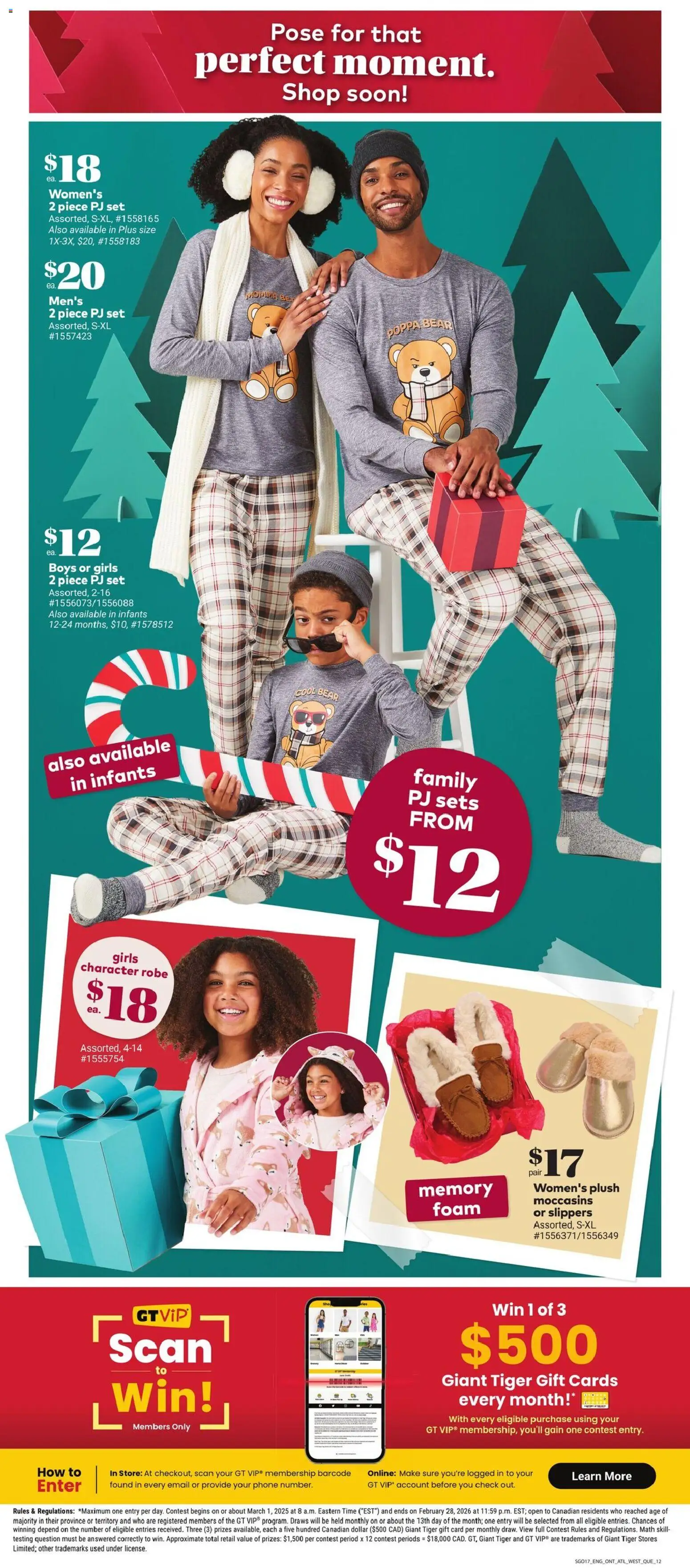 Giant Tiger flyer valid from 26.11.2025 | Page: 16 | Products: Moccasins, Slippers, Phone, Robe