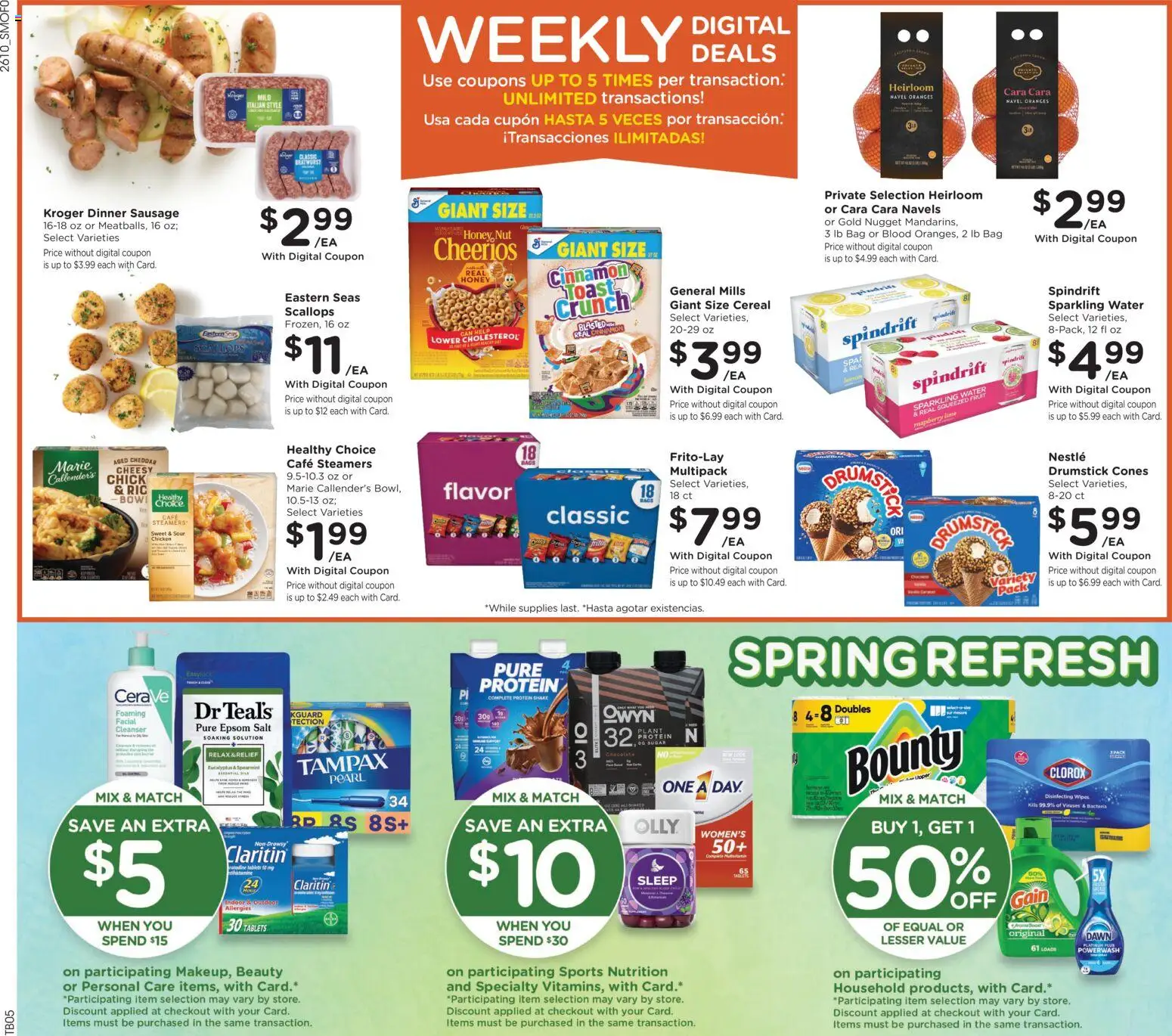Smith's Weekly Ad - valid from 08.04.2026 | Page: 6 | Products: Bow, Oranges, Water, Salt