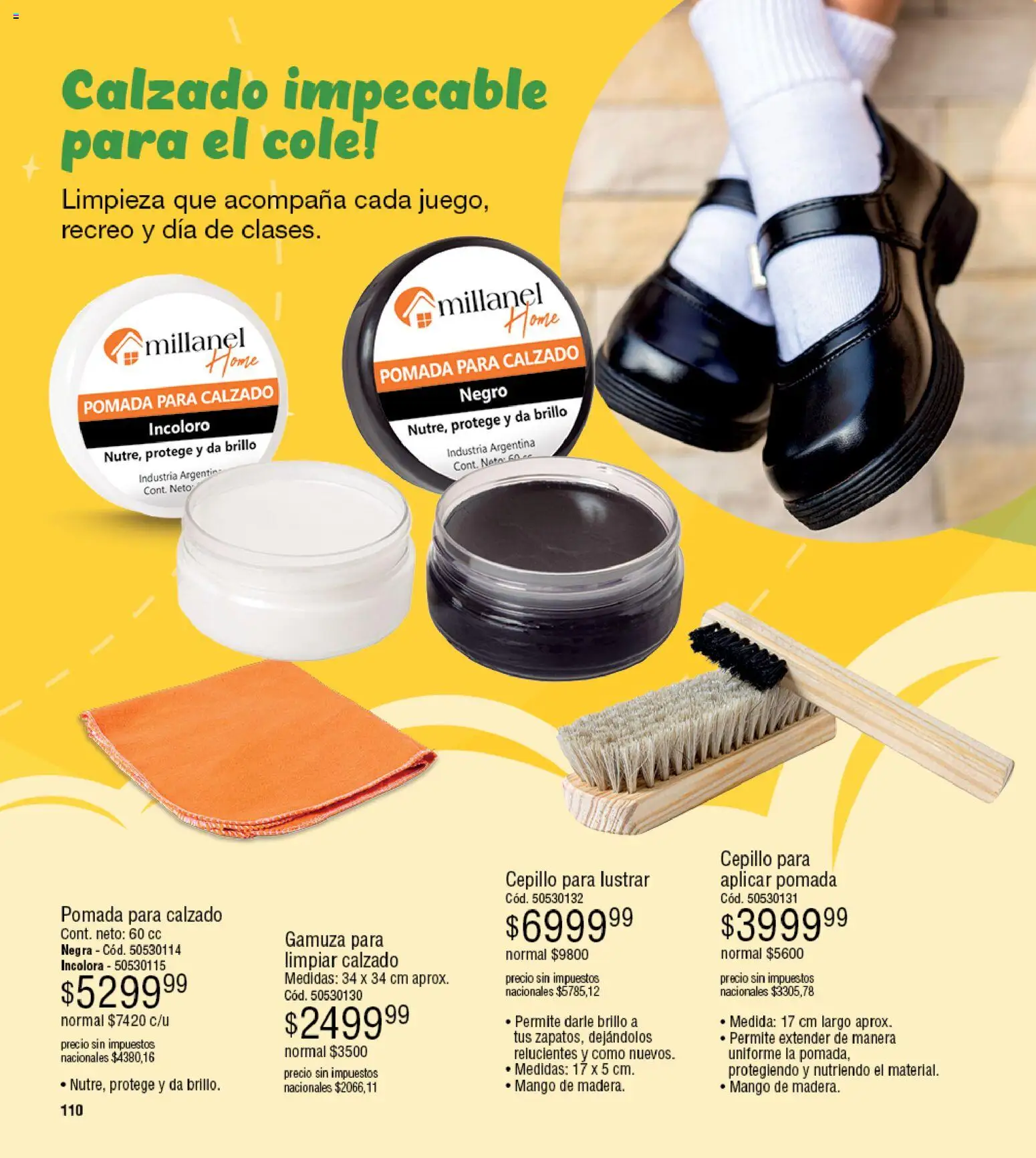 Millanel - Catálogo │ válido desde el 02.03.2026 | Página: 110 | Productos: Pomada, Cepillo, Brillo, Gamuza