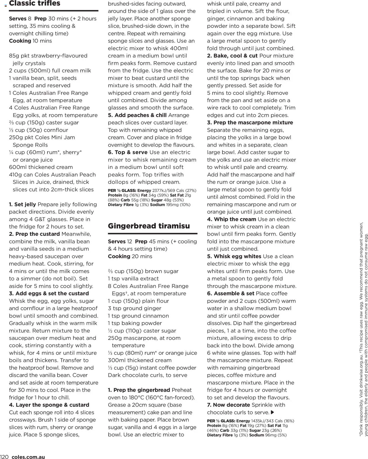 Coles catalogue - valid from 04.12.2025 | Page: 120 | Products: Milk, Chocolate, Rum, Fridge