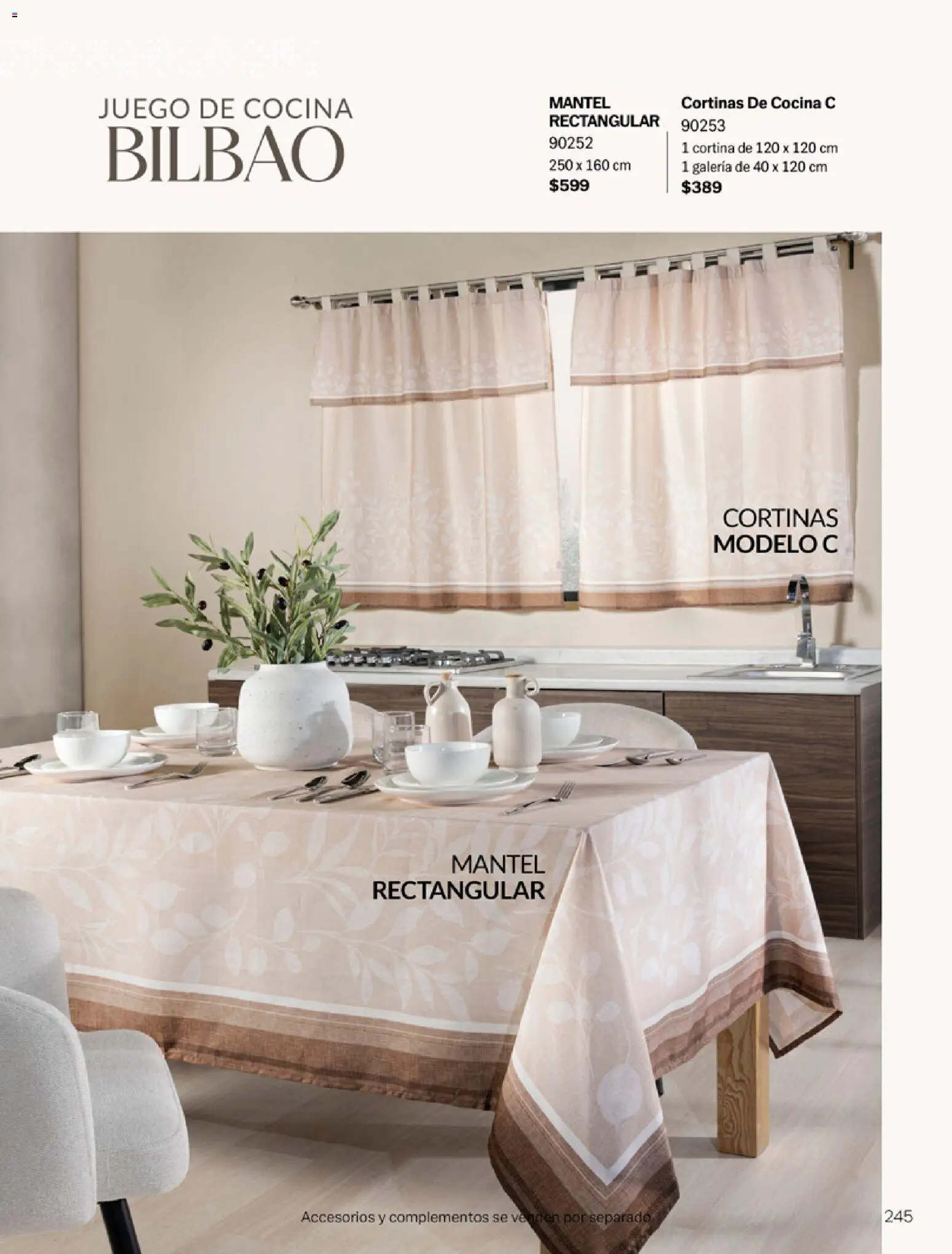 Nuevas ofertas de Vianney válidas en toda la República Mexicana desde el 06.03.2026. ¡Encuentra las mejores ofertas en Vianney catálogo Tu hogar, nuestra pasión! | Página: 247 | Productos: Mantel, Juego, Cocina, Cortinas