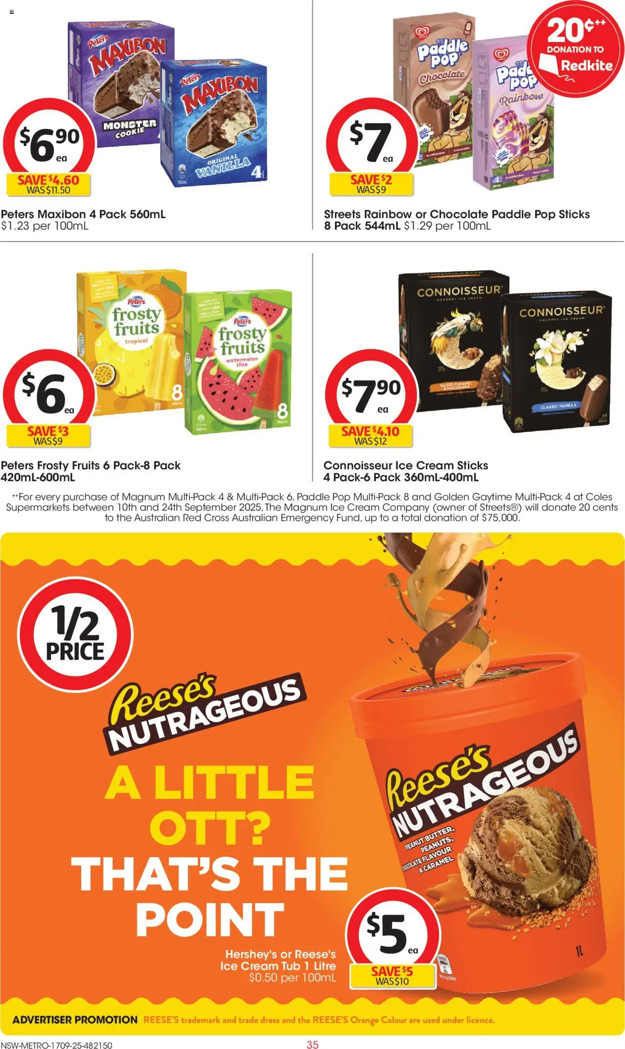 Coles catalogue - valid from 17.09.2025 | Page: 35 | Products: Cream, Dress, Ice cream, Fruits