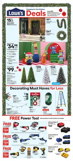 Preview of Lowe's weekly ads valid from 30.10.2025