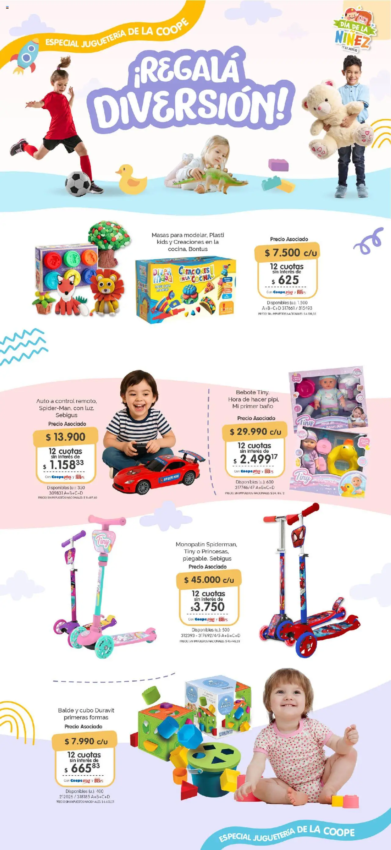 Cooperativa Obrera Juguetería │ válido desde el 28.07.2025 | Página: 1 | Productos: Monopatin, Cocina, Mesa, Baño