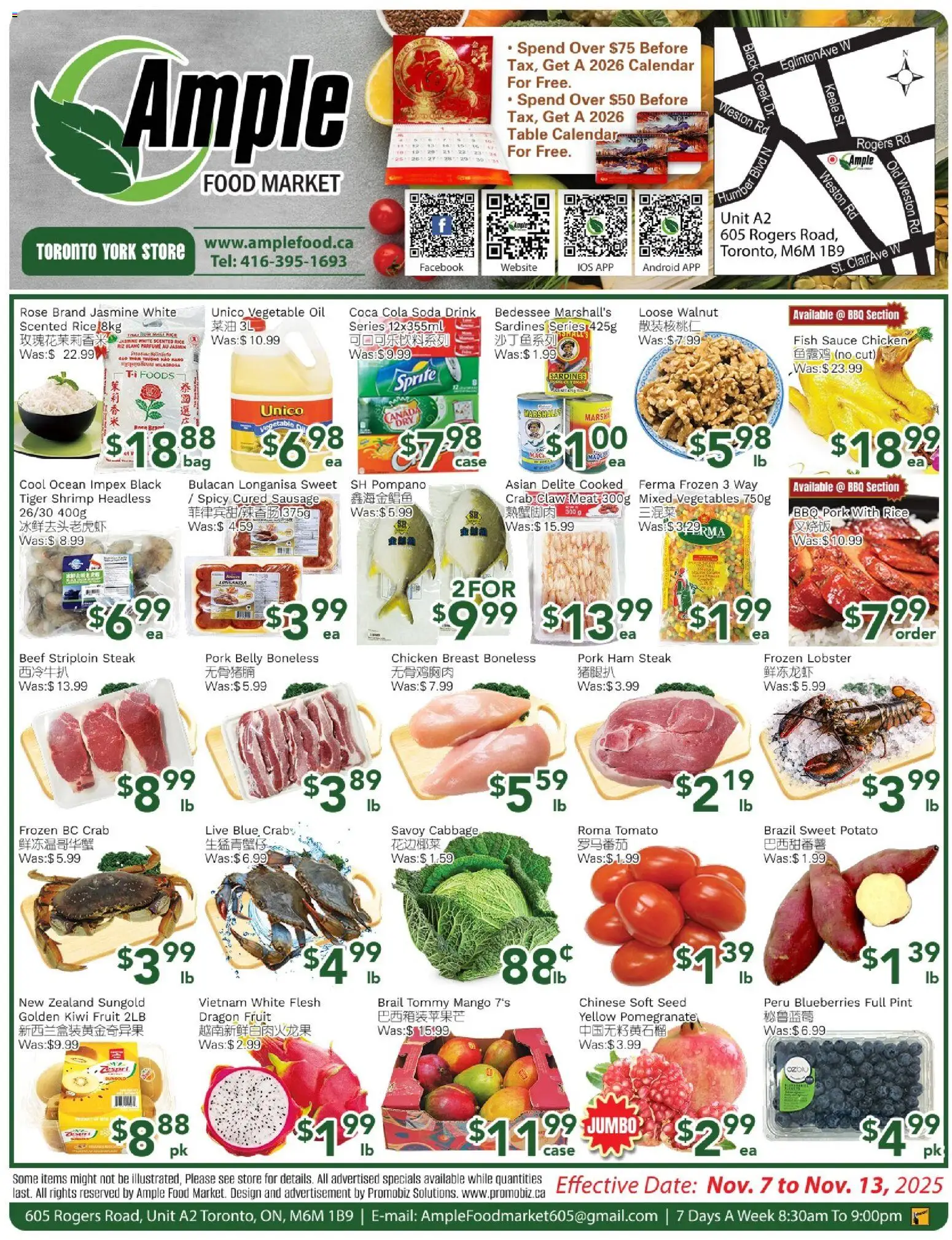 Ample Food Market flyer valid from 07.11.2025 | Page: 1