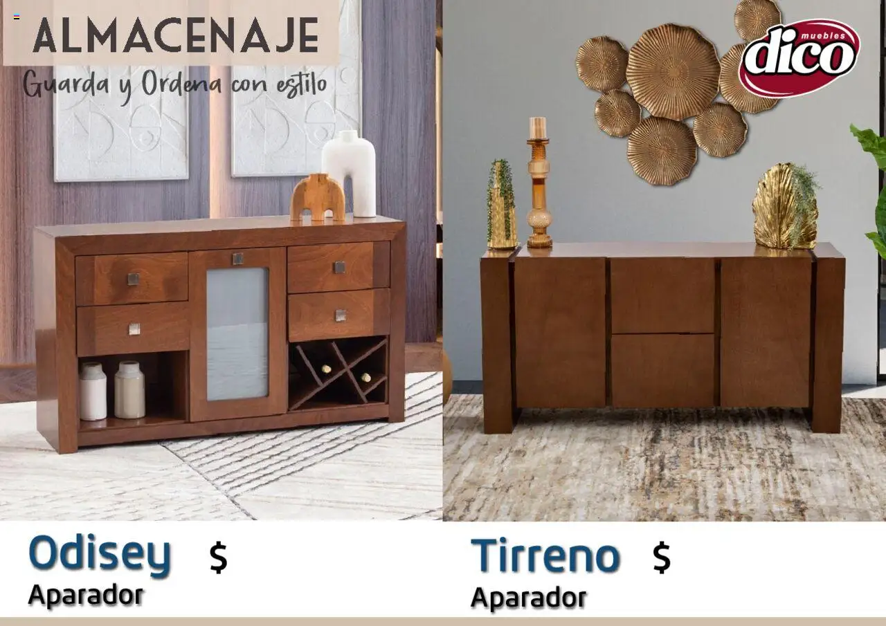 Nuevas ofertas de Muebles Dico válidas en toda la República Mexicana desde el 12.02.2025. ¡Encuentra las mejores ofertas en Muebles Dico catálogo Almacenaje! | Página: 68 | Productos: Aparador