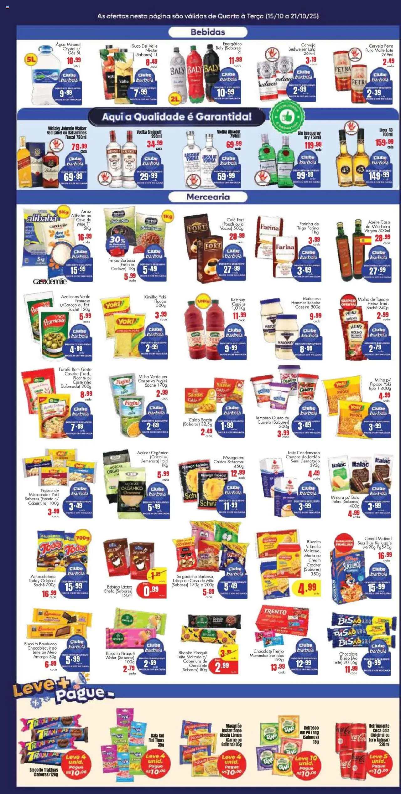 Barbosa Supermercados Folheto - válido de 15.10.2025 | Página: 3 | Produtos: Farinha de trigo, Microondas, Carne, Ketchup