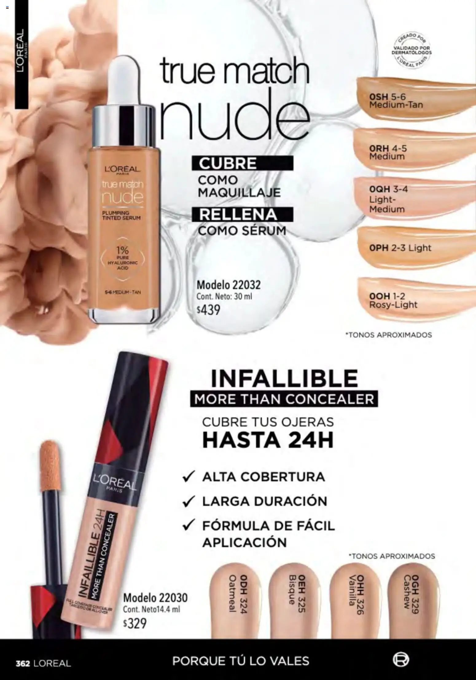 Nuevas ofertas de Ilusión válidas en toda la República Mexicana desde el 01.03.2026. ¡Encuentra las mejores ofertas en Ilusión catálogo Primavera! | Página: 364 | Productos: Serum, Maquillaje