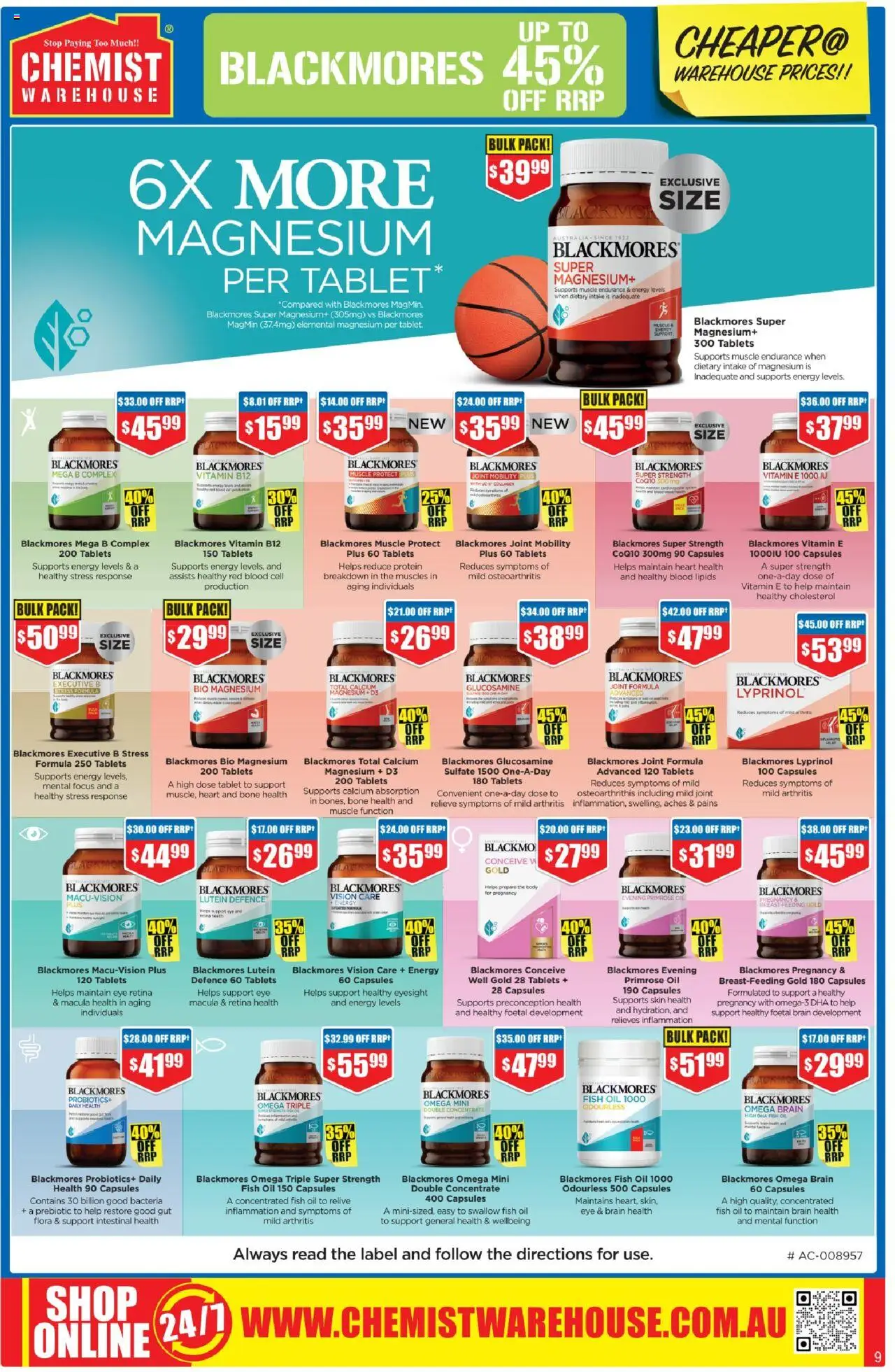 Chemist Warehouse catalogue - valid from 02.10.2025 | Page: 9 | Products: Fish, Fish oil, Collagen, Tablets