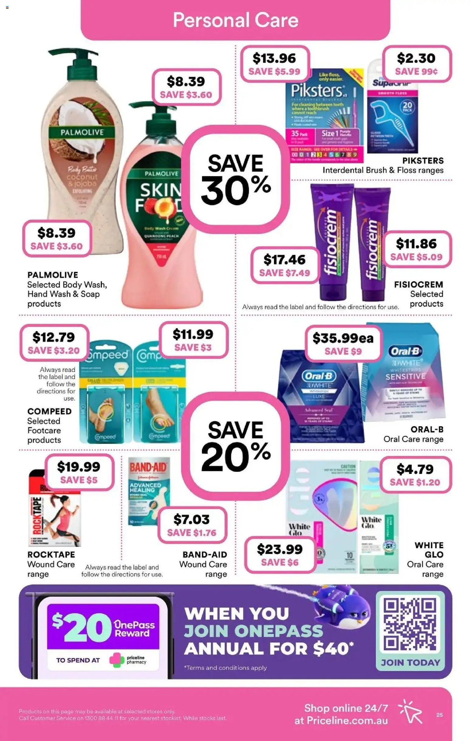 Priceline Pharmacy catalogue - valid from 08.04.2026 | Page: 25 | Products: Brush, Soap, Toothbrush, Hand wash