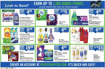 Price Chopper Weekly Ad - valid from 13.07.2025 | Page: 15 | Products: Toothpaste, Mouthwash, Tampons, Body Wash