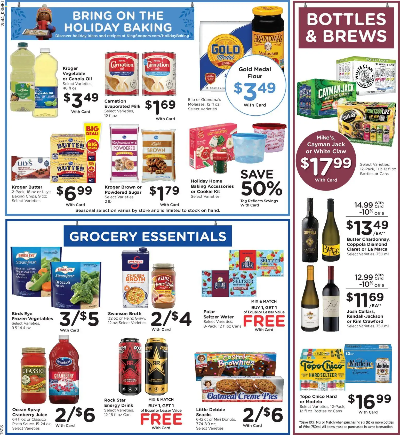 King Soopers Weekly Ad - valid from 03.12.2025 | Page: 6 | Products: Wine, Pasta, Cream, Lime