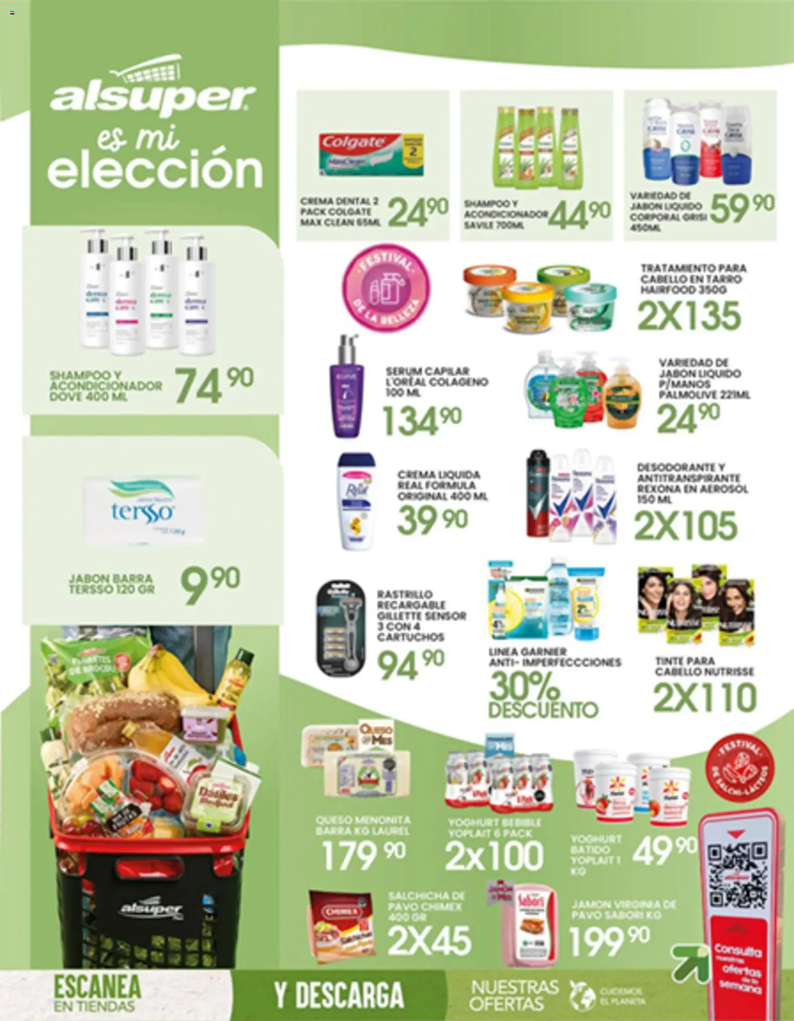Nuevas ofertas de Alsuper válidas en toda la República Mexicana desde el 14.04.2026. ¡Encuentra las mejores ofertas en Alsuper folleto Chihuahua-Estado! | Página: 8 | Productos: Desodorante, Serum, Queso, Body