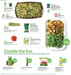 Preview of Publix weekly ads valid from 28.01.2026 | Page: 6 | Products: Romaine, Asparagus, Tomatoes, Cucumbers