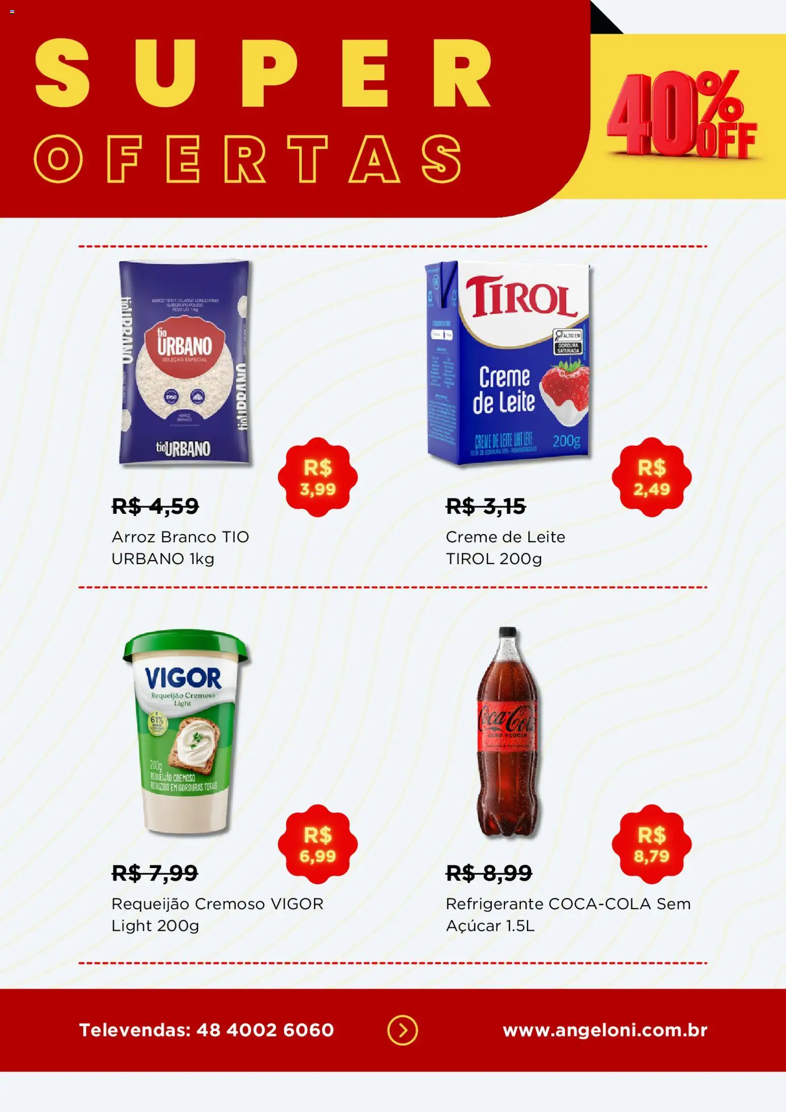 Angeloni Folheto - válido de 23.04.2026 | Página: 2 | Produtos: Leite, Arroz, Açúcar, Refrigerante