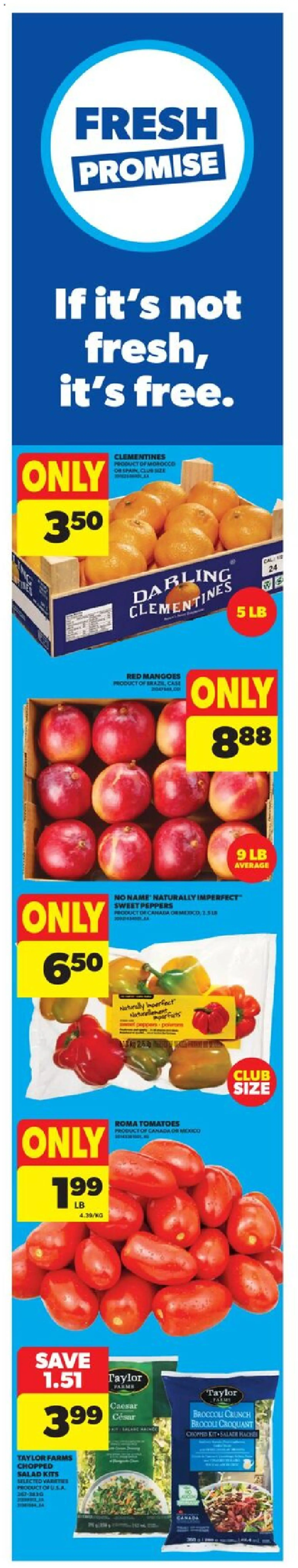 Real Canadian Superstore flyer valid from 11.12.2025 | Page: 1 | Products: Salad, Tomatoes