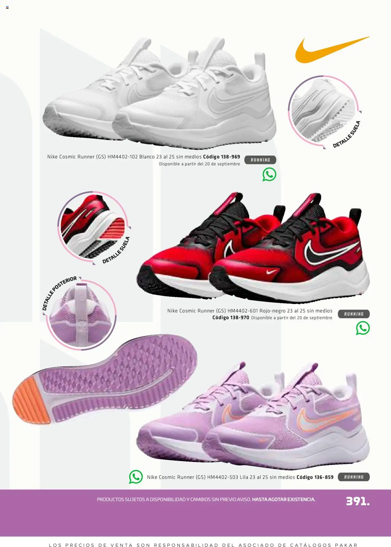 Nuevas ofertas de SC Pakar válidas en toda la República Mexicana desde el 29.08.2025. ¡Encuentra las mejores ofertas en SC Pakar - Catálogo Otoño Women! | Página: 391