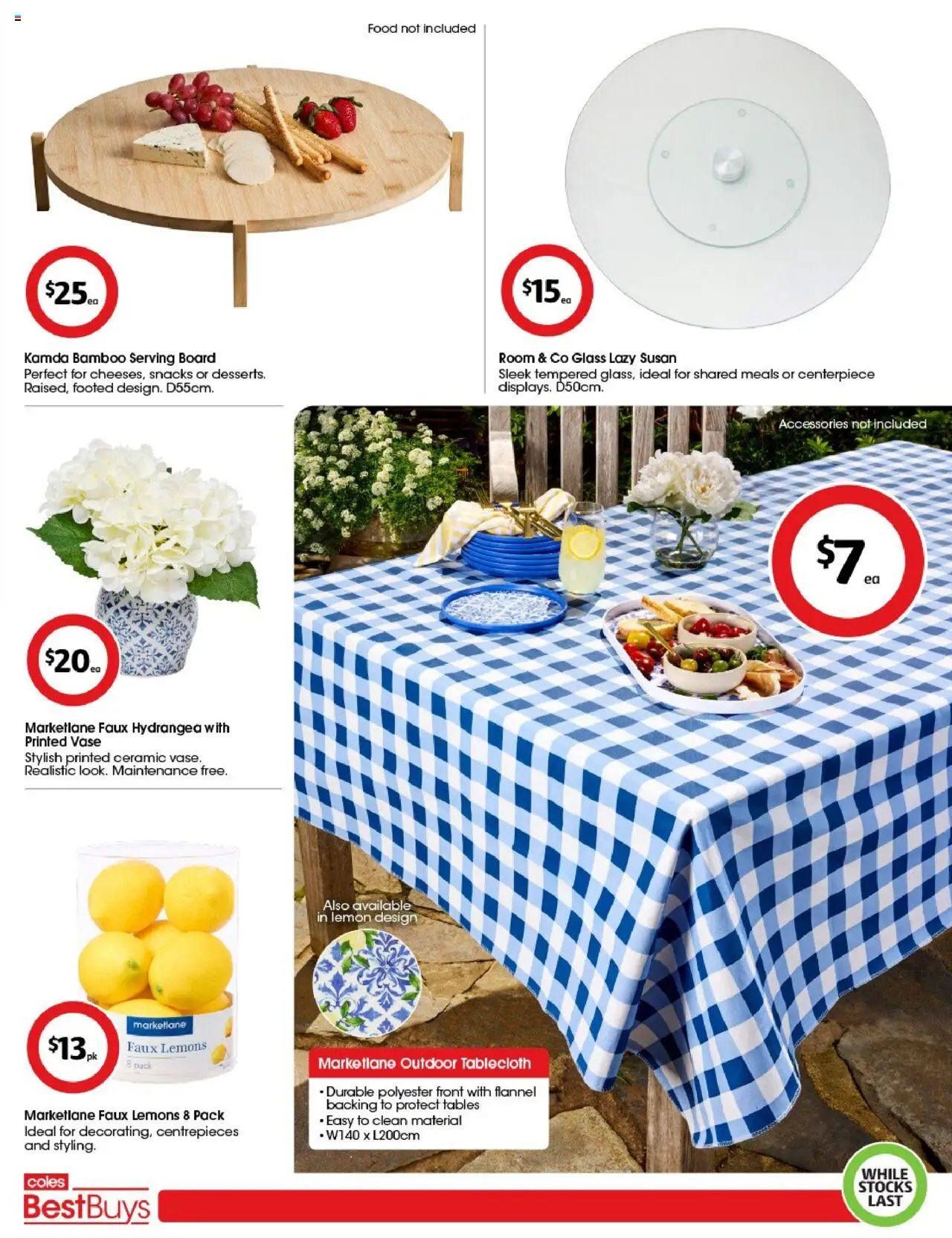 Coles catalogue - valid from 24.10.2025 | Page: 3 | Products: Vase, Lemon, Accessories