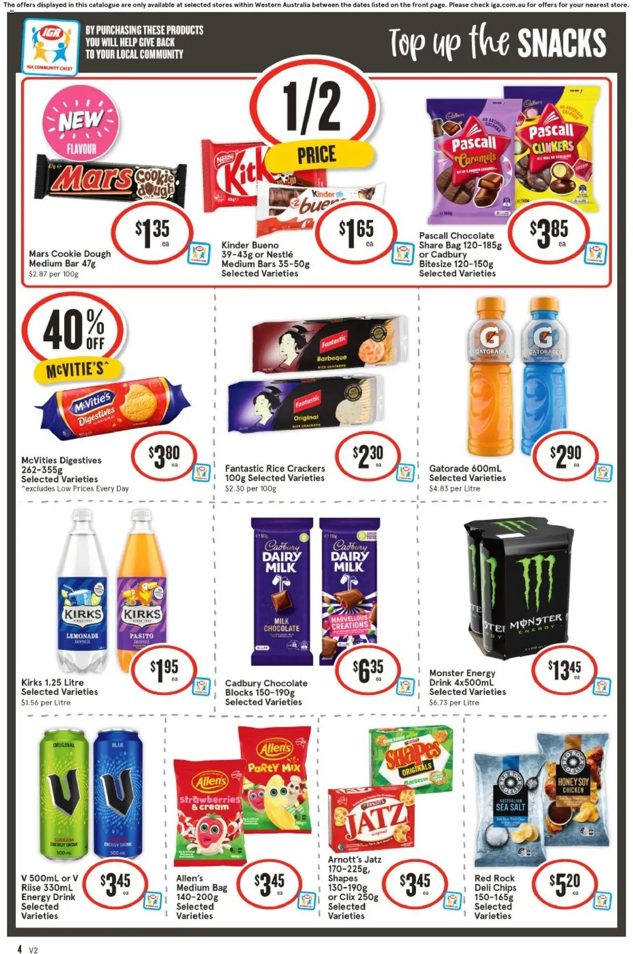 IGA catalogue - valid from 06.08.2025 | Page: 4 | Products: Chicken, Pork, Carrots, Vegetables