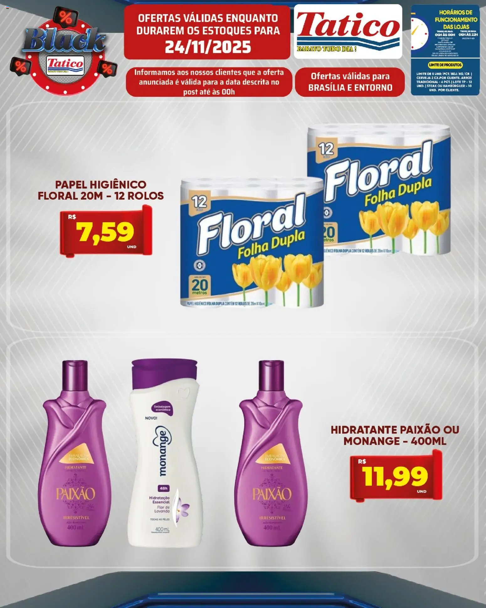 Tatico Folheto - válido de 25.11.2025 | Página: 30 | Produtos: Leite, Cerveja, Arroz, Hambúrguer