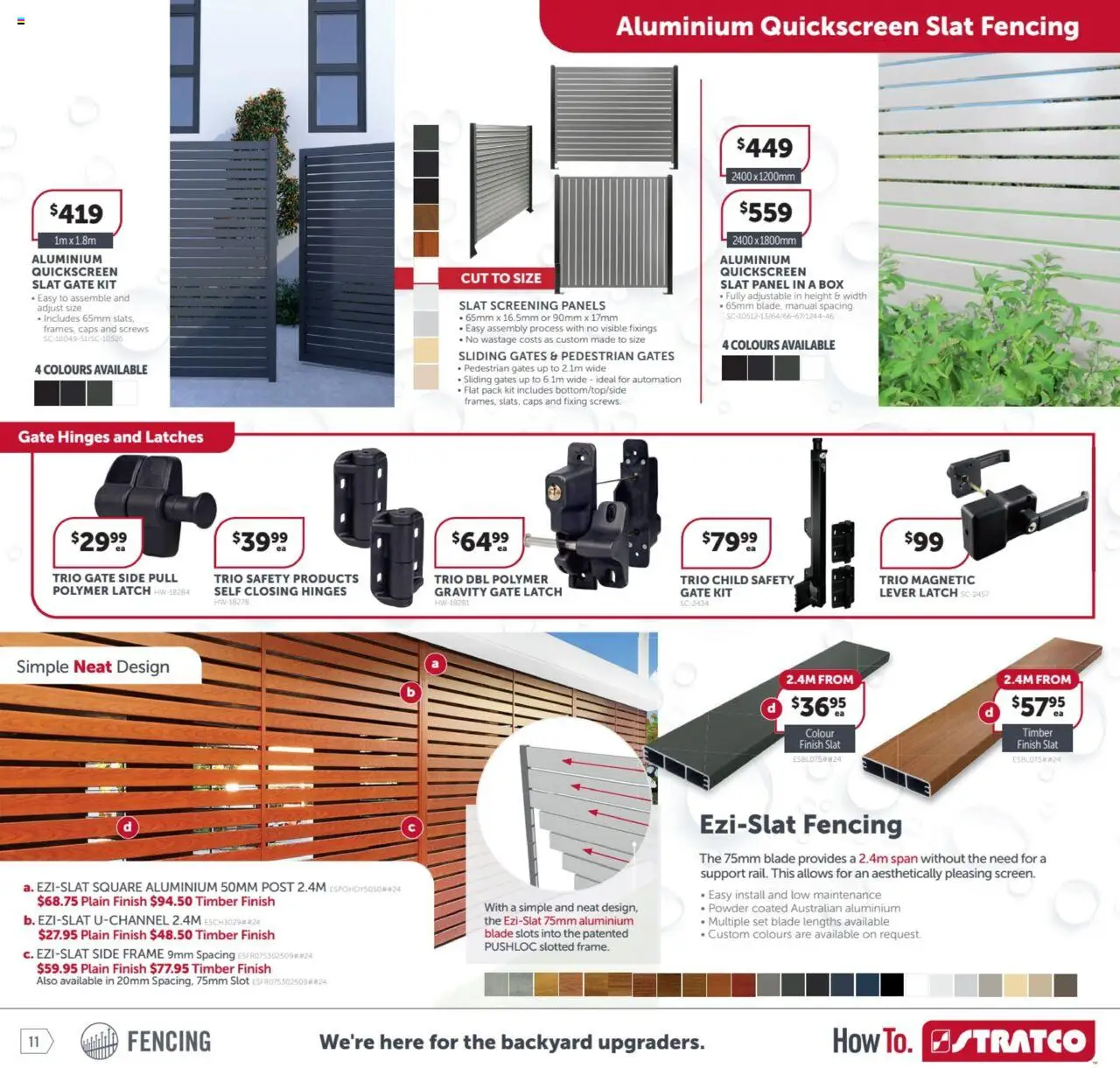 Stratco catalogue - valid from 08.08.2025 | Page: 11 | Products: Box, Gate, Powder