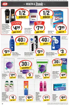 IGA catalogue - valid from 09.07.2025 | Page: 32 | Products: Shampoo, Lotion, Fruits, Iron