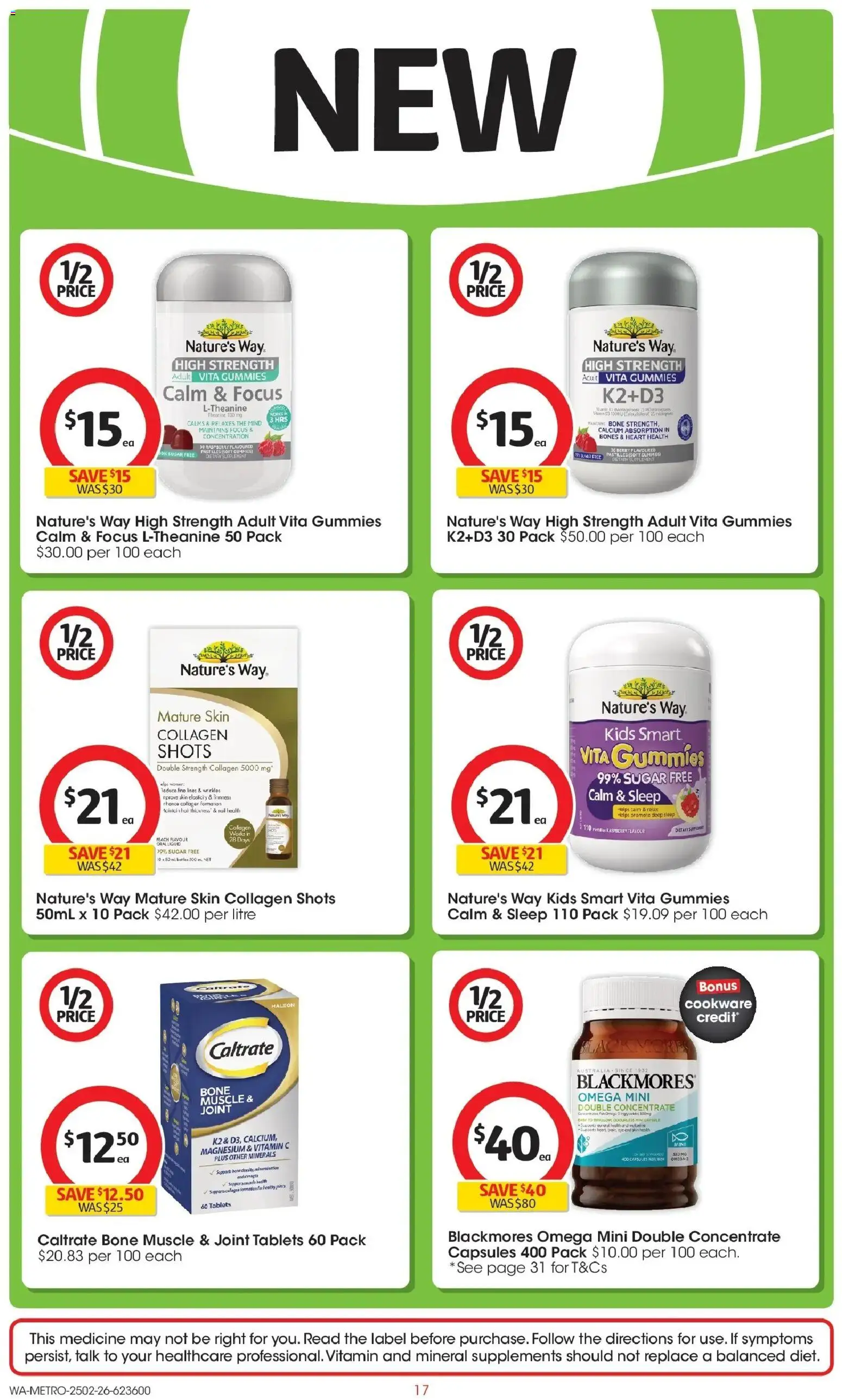 Coles catalogue - valid from 25.02.2026 | Page: 17 | Products: Cookware, Raspberry, Case, Vitamin