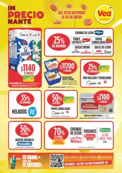 Vista previa Vea ofertas válido desde el 30.12.2025 | Página: 5 | Productos: Helado, Dulce de leche, Chocolate, Pan rallado