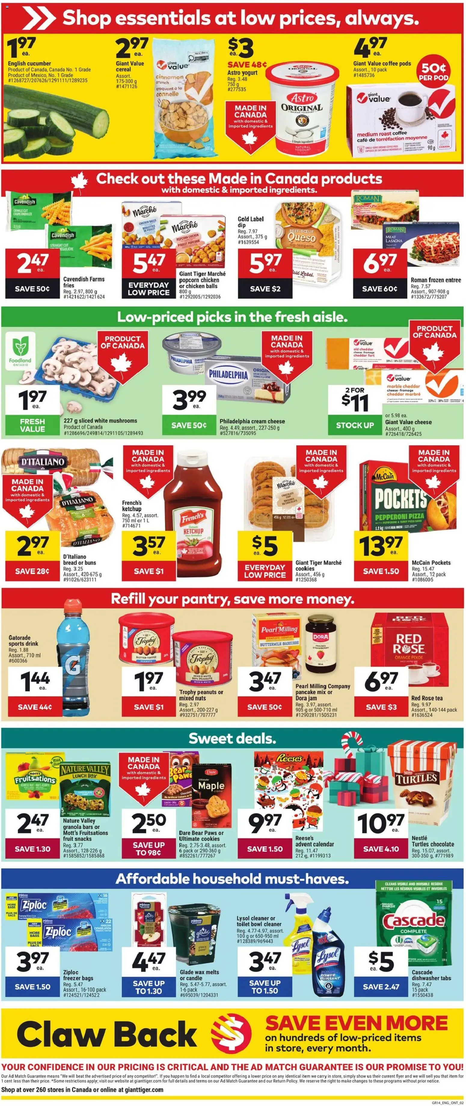 Giant Tiger flyer valid from 05.11.2025 | Page: 2 | Products: Cream, Dishwasher, Coffee, Chicken